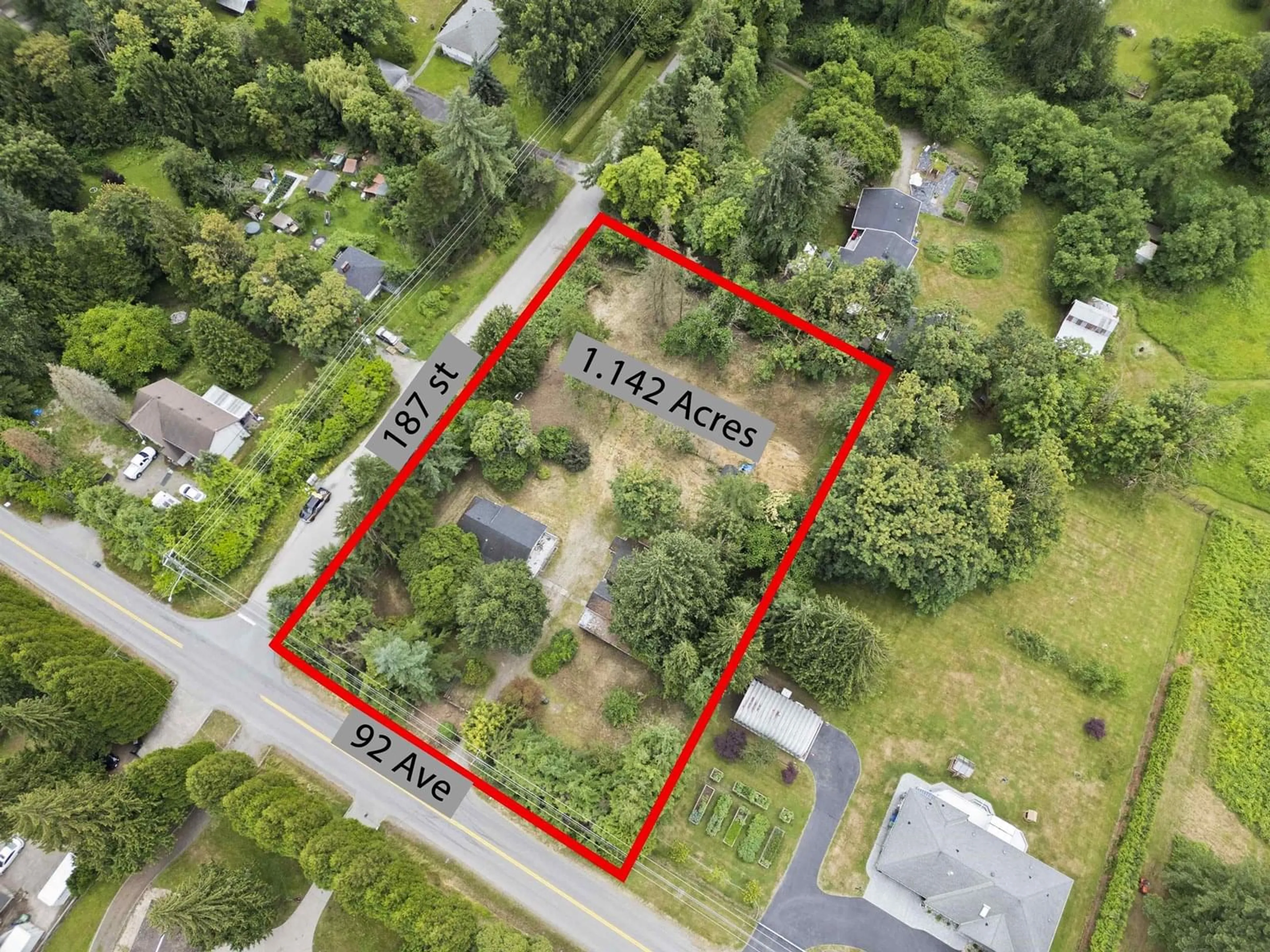 A pic from outside/outdoor area/front of a property/back of a property/a pic from drone, building for 9185 187, Surrey British Columbia V4N3N5