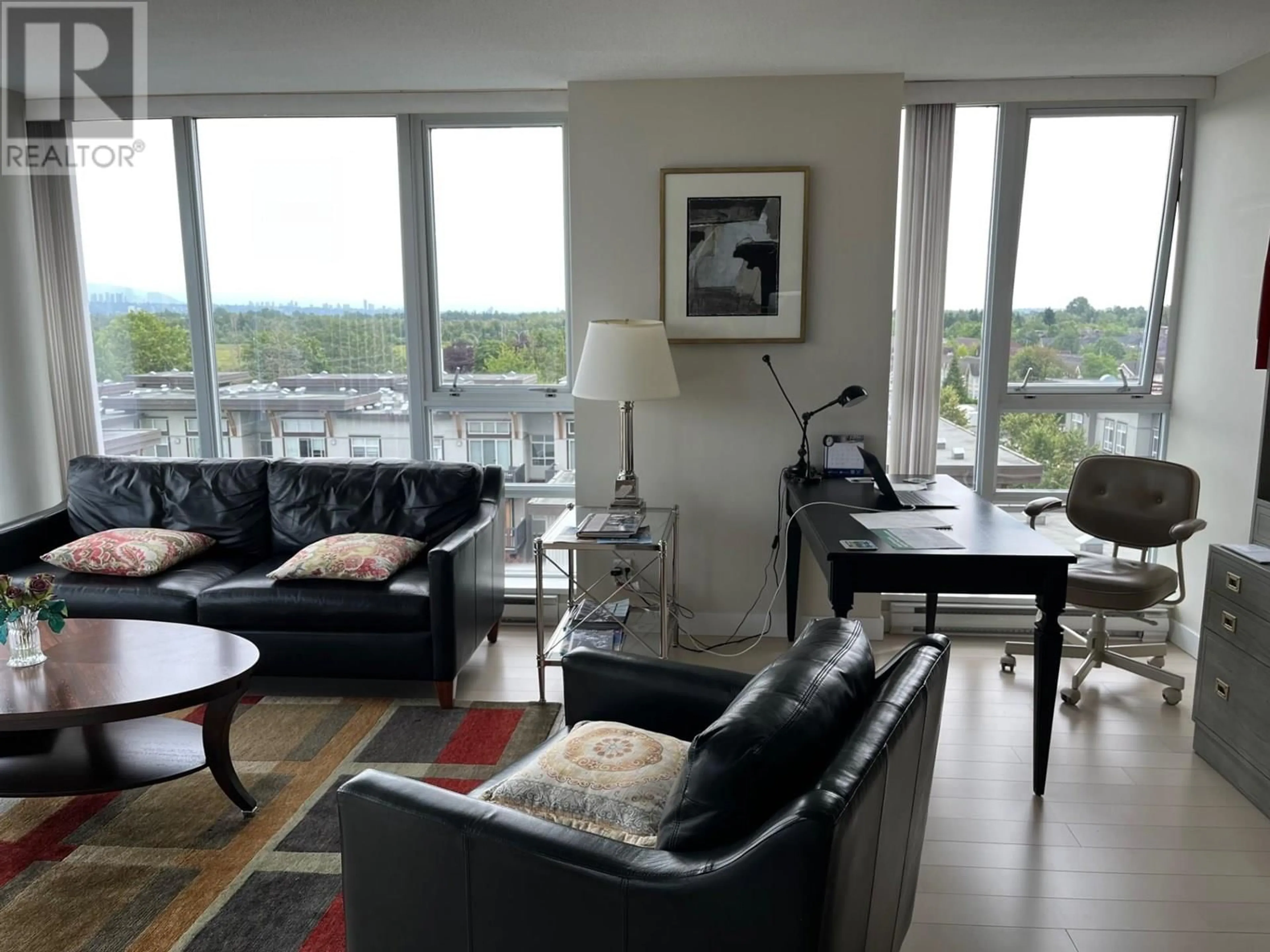 Living room with furniture, floor is not visible for 809 - 9171 FERNDALE ROAD, Richmond British Columbia V6Y0A5