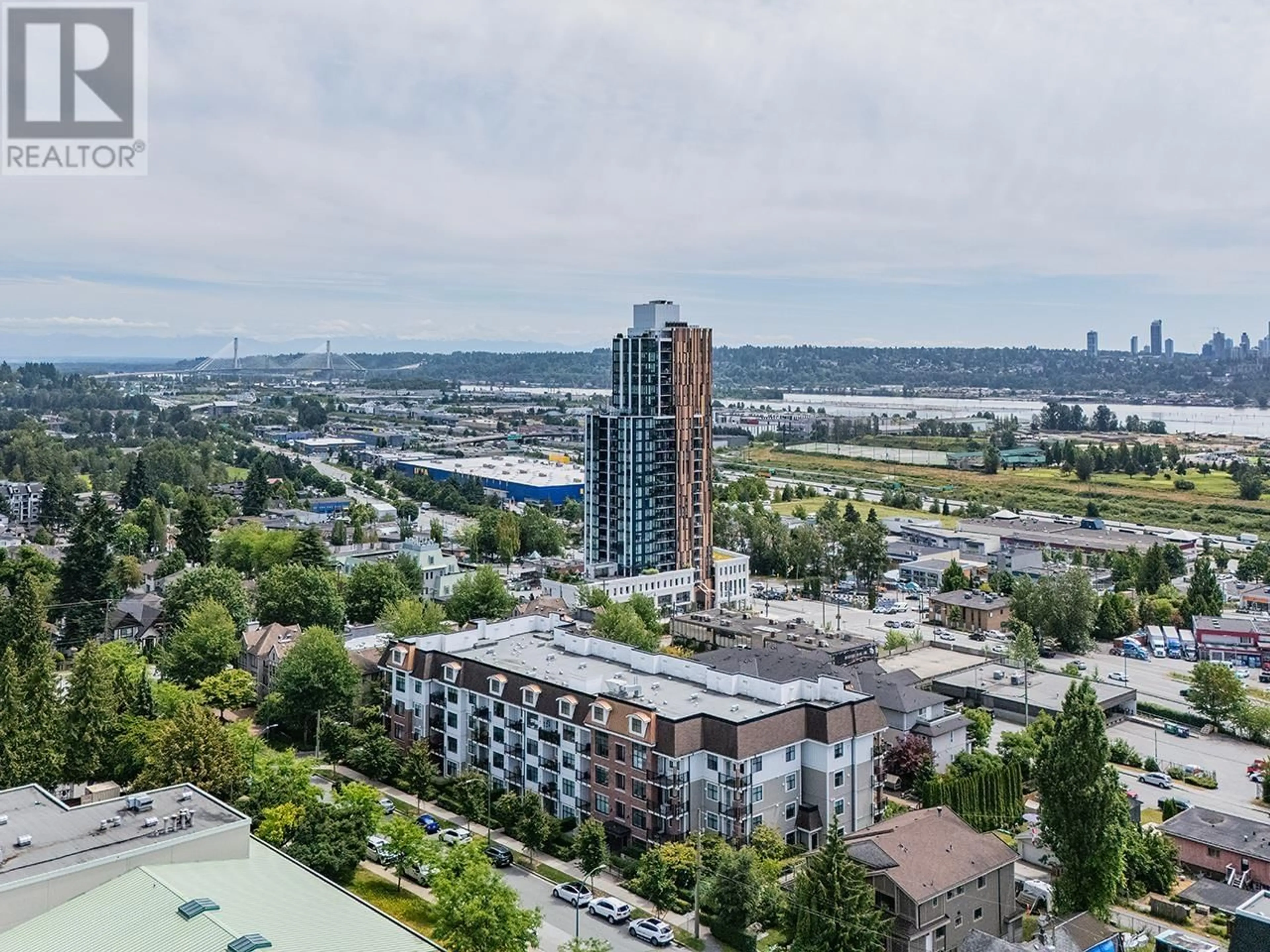 A pic from outside/outdoor area/front of a property/back of a property/a pic from drone, city buildings view from balcony for 301 - 828 GAUTHIER AVENUE, Coquitlam British Columbia V3K0E9
