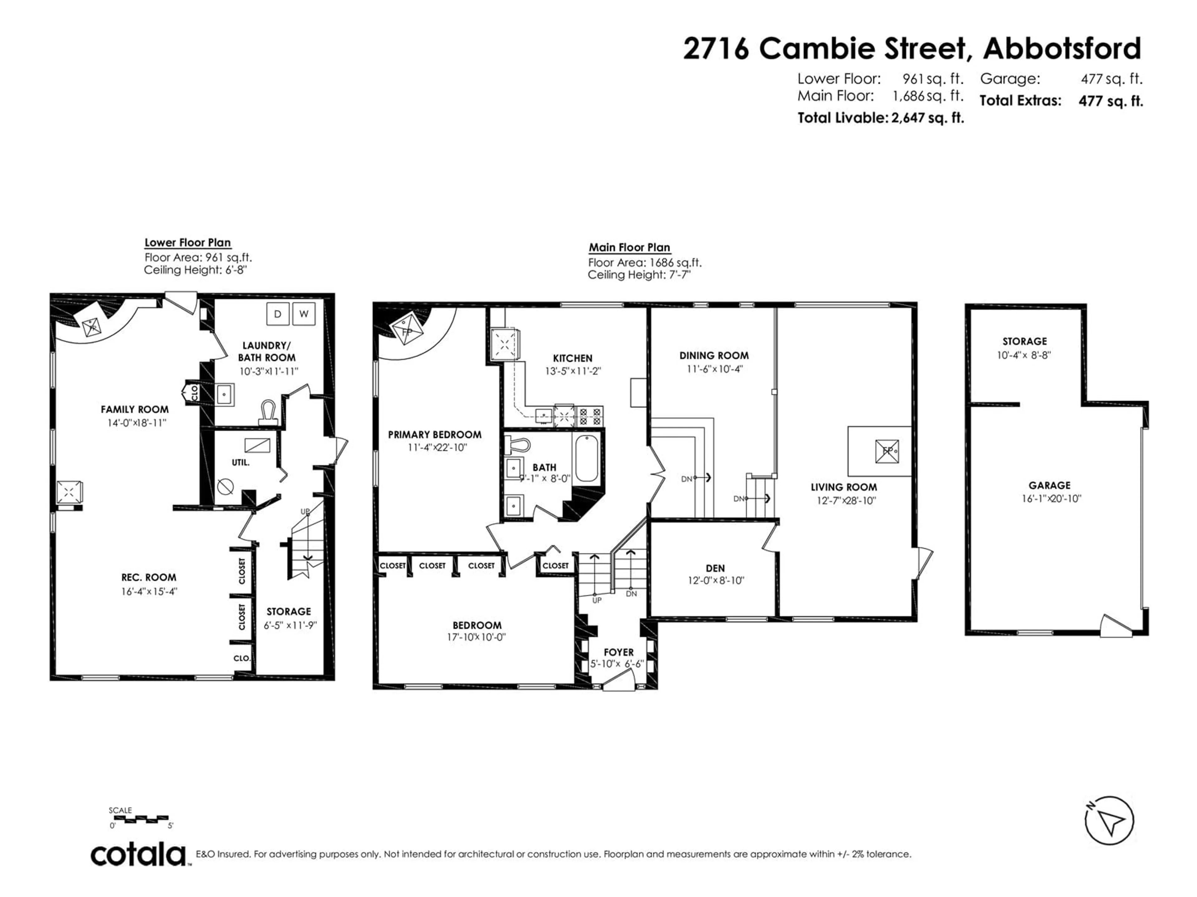 Floor plan for 2716 CAMBIE, Abbotsford British Columbia V4X1H4