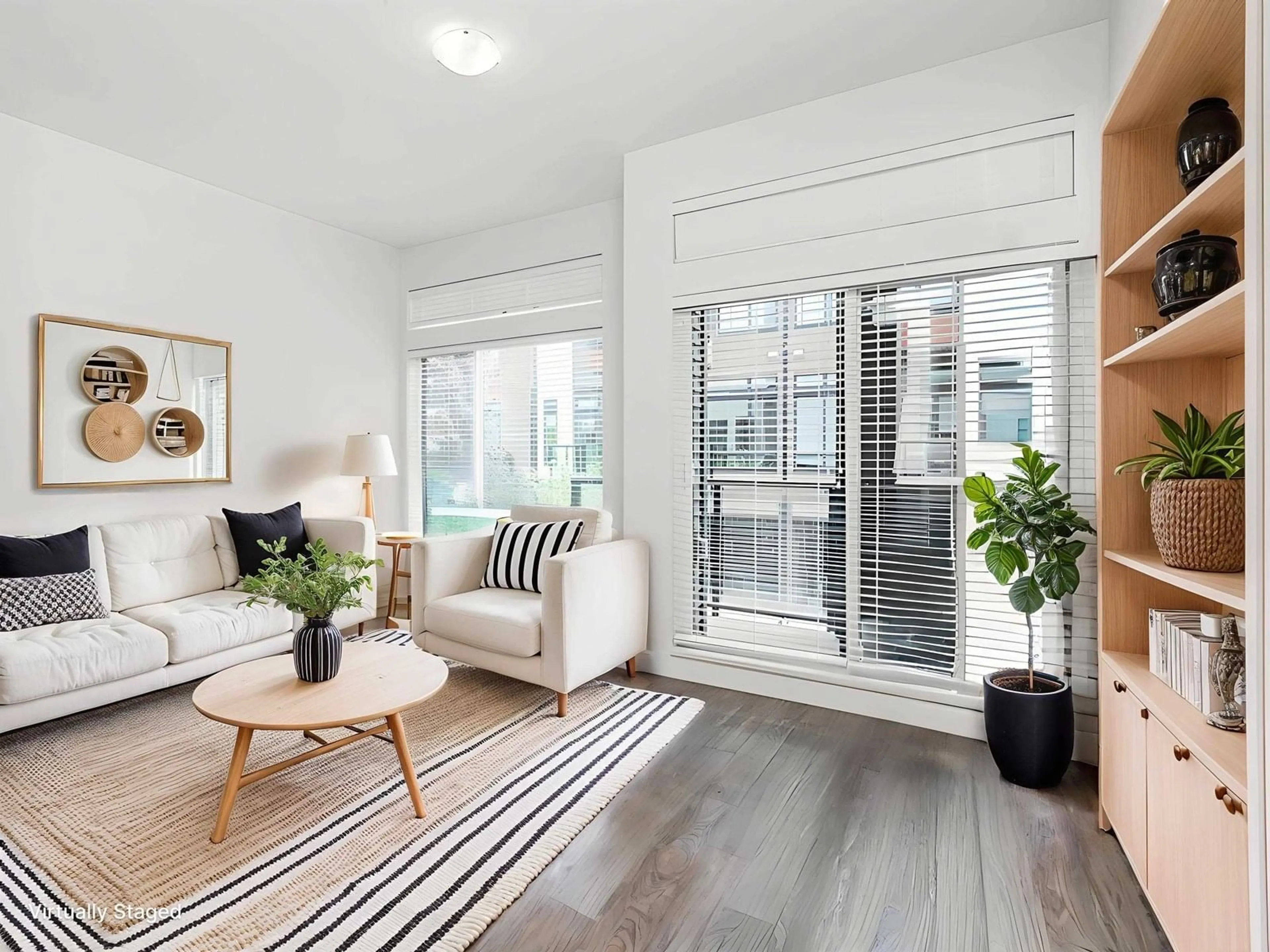 Living room with furniture, wood/laminate floor for 53 - 7811 209, Langley British Columbia V2Y0P2