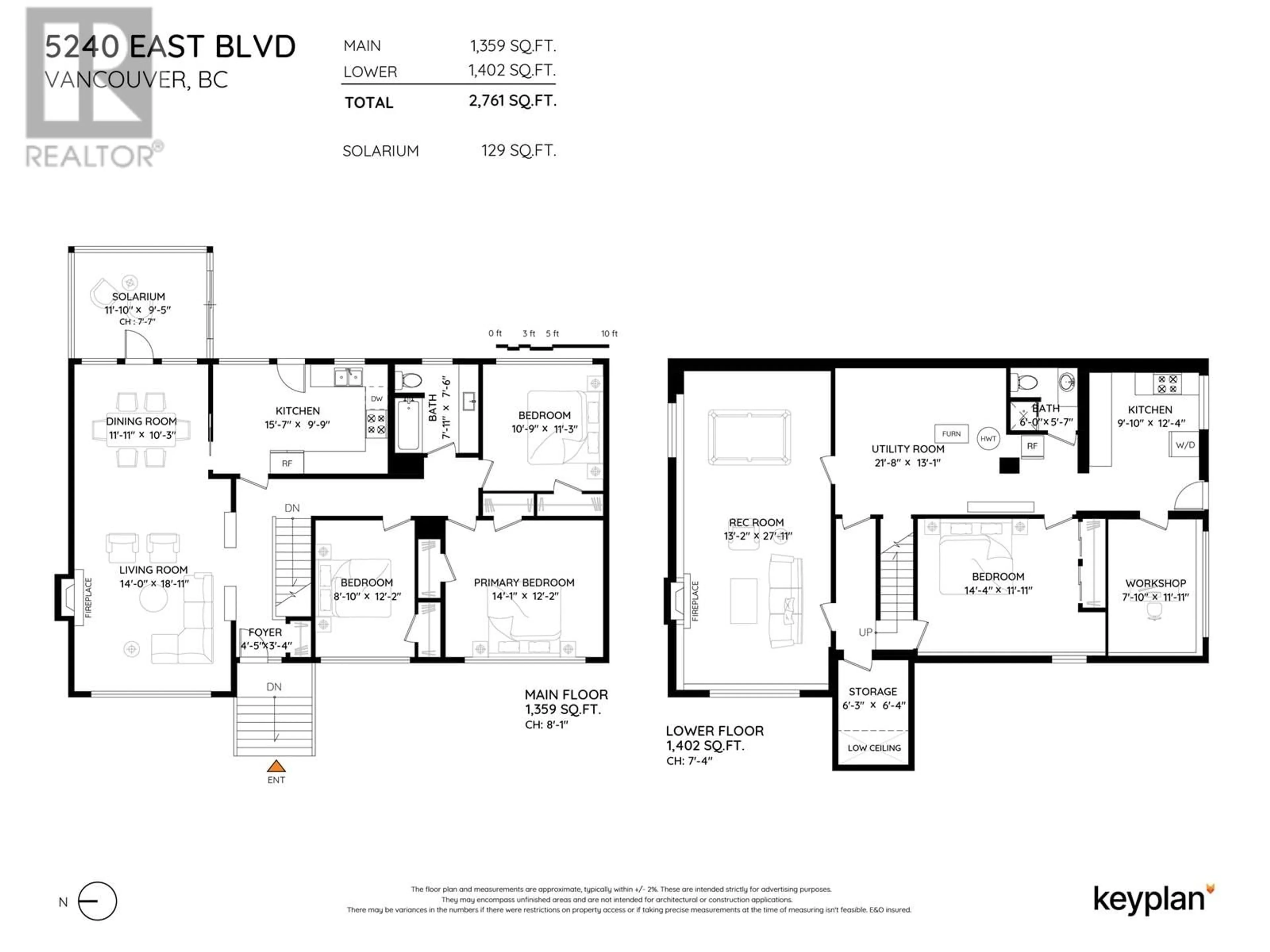 Floor plan for 5240 EAST BOULEVARD, Vancouver British Columbia V6M3V1