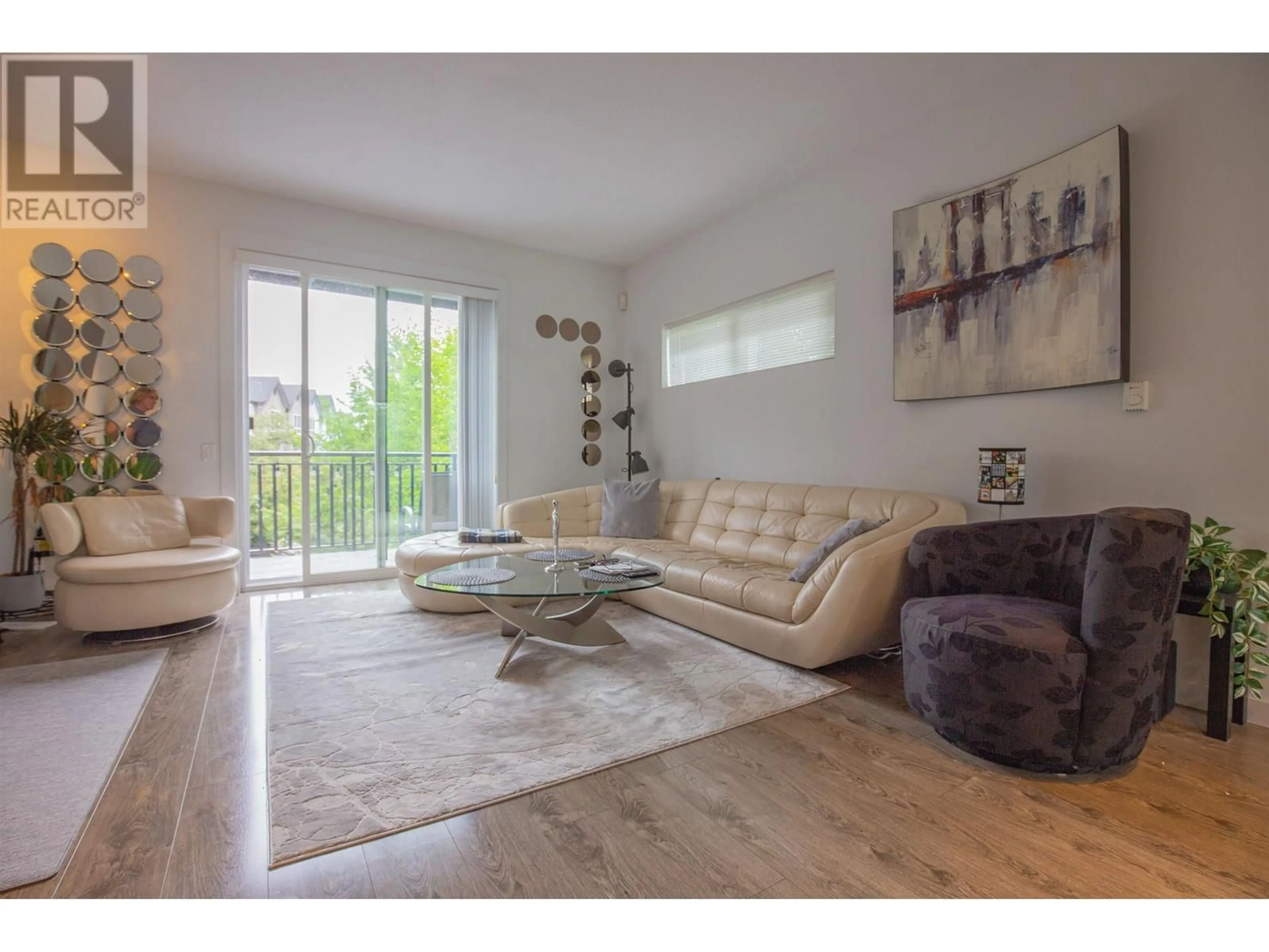 Living room with furniture, wood/laminate floor for 75 - 2310 RANGER LANE, Port Coquitlam British Columbia V3B0L5