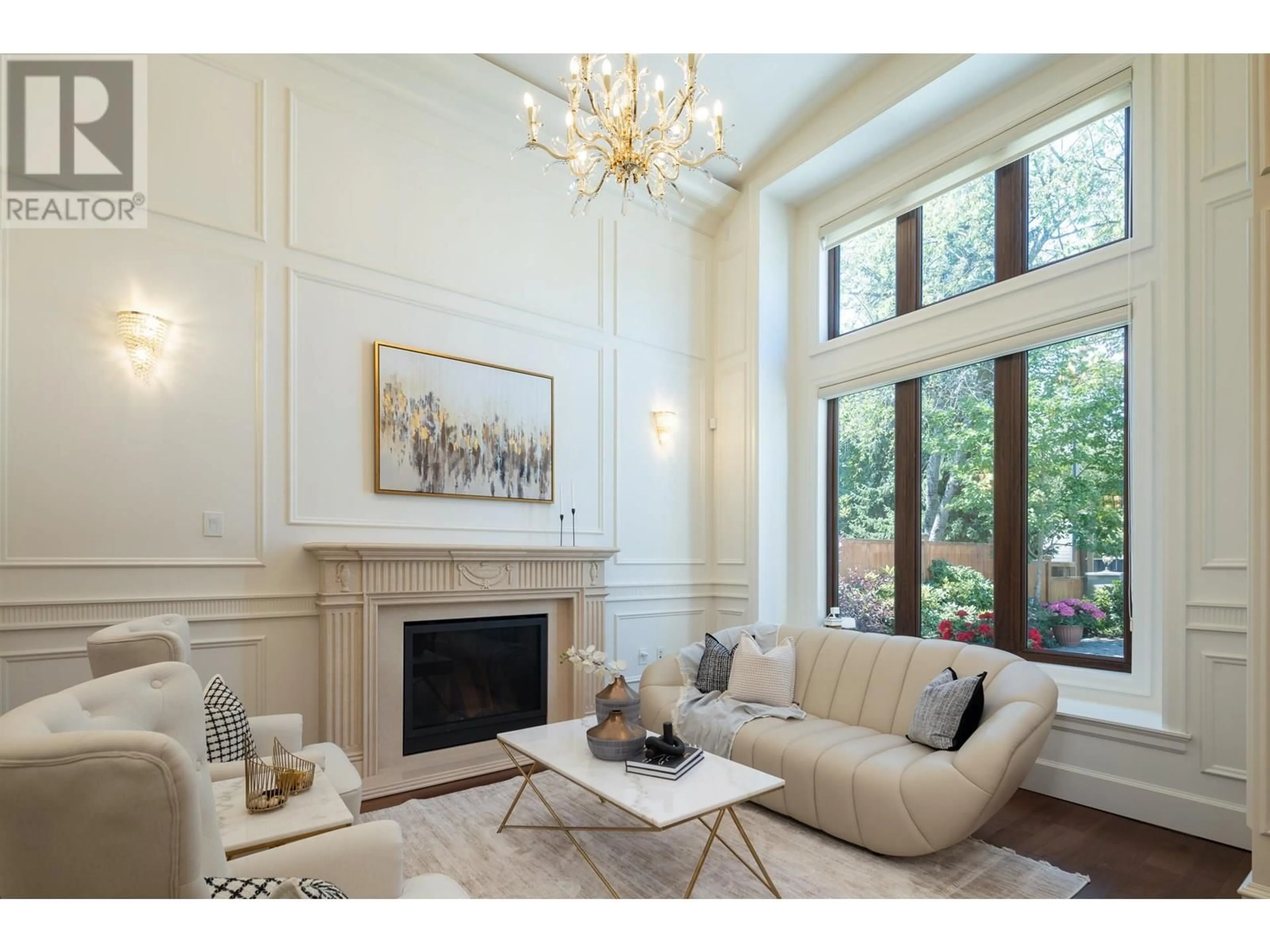 Living room with furniture, unknown for 6240 CAMSELL CRESCENT, Richmond British Columbia V7C2M3