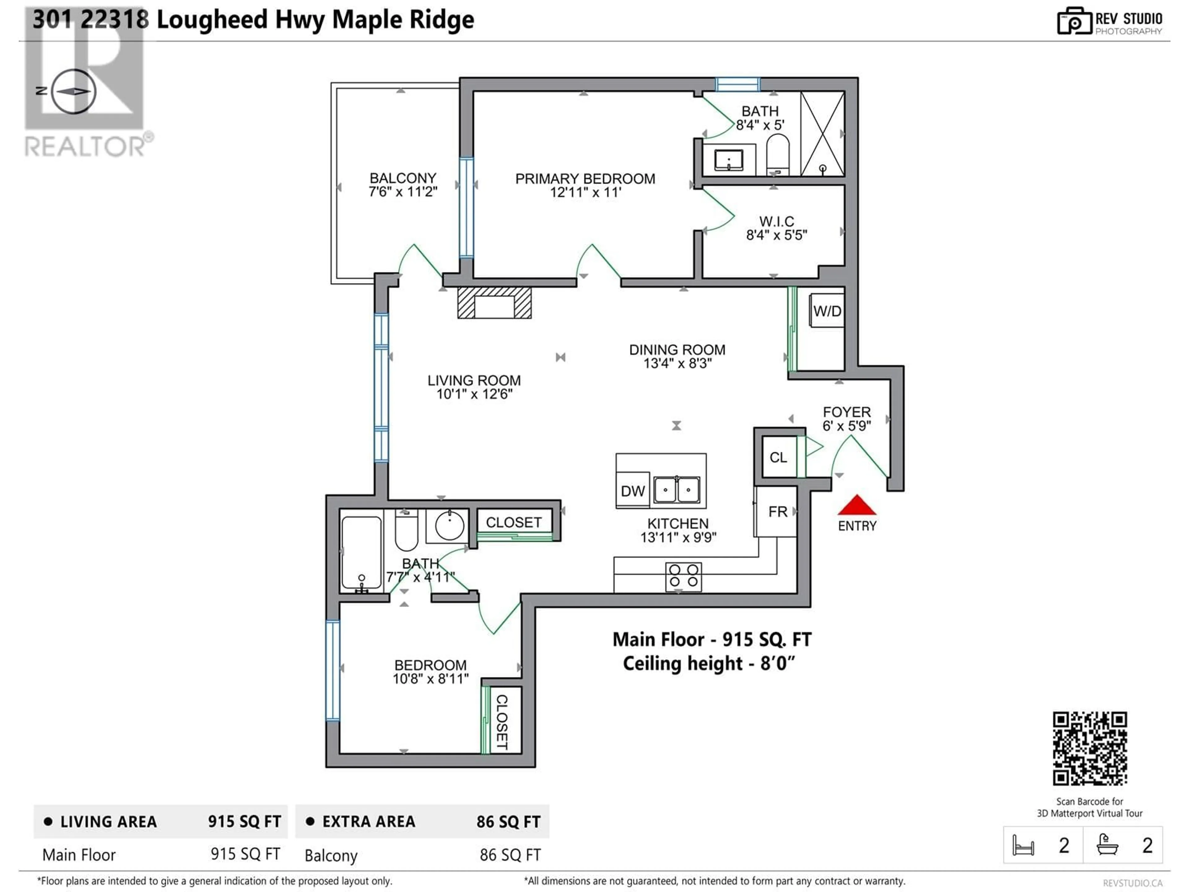 Floor plan for 301 - 22318 LOUGHEED HIGHWAY, Maple Ridge British Columbia V2X2T4