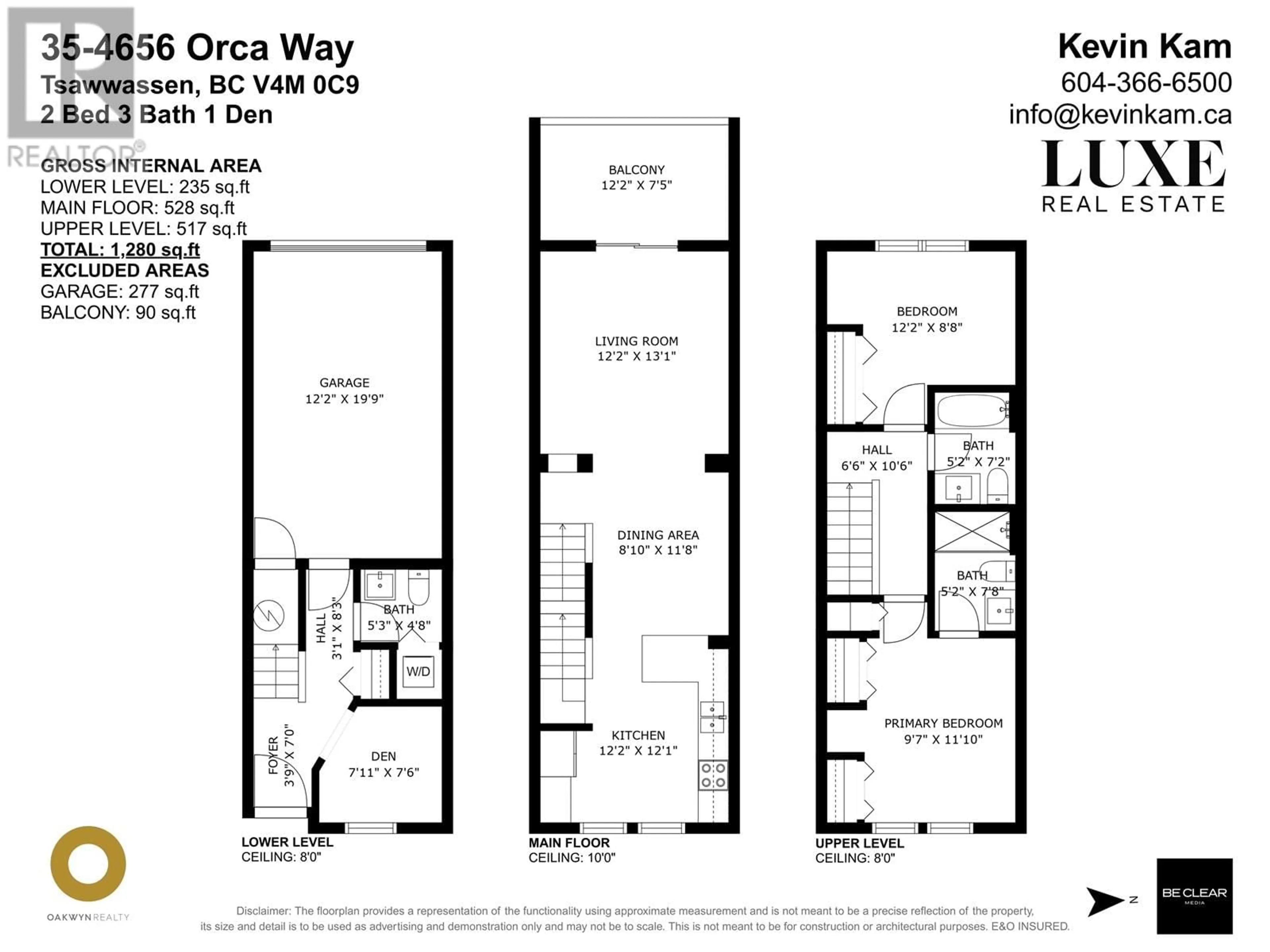 Floor plan for 35 - 4656 ORCA WAY, Tsawwassen British Columbia V4M0C9
