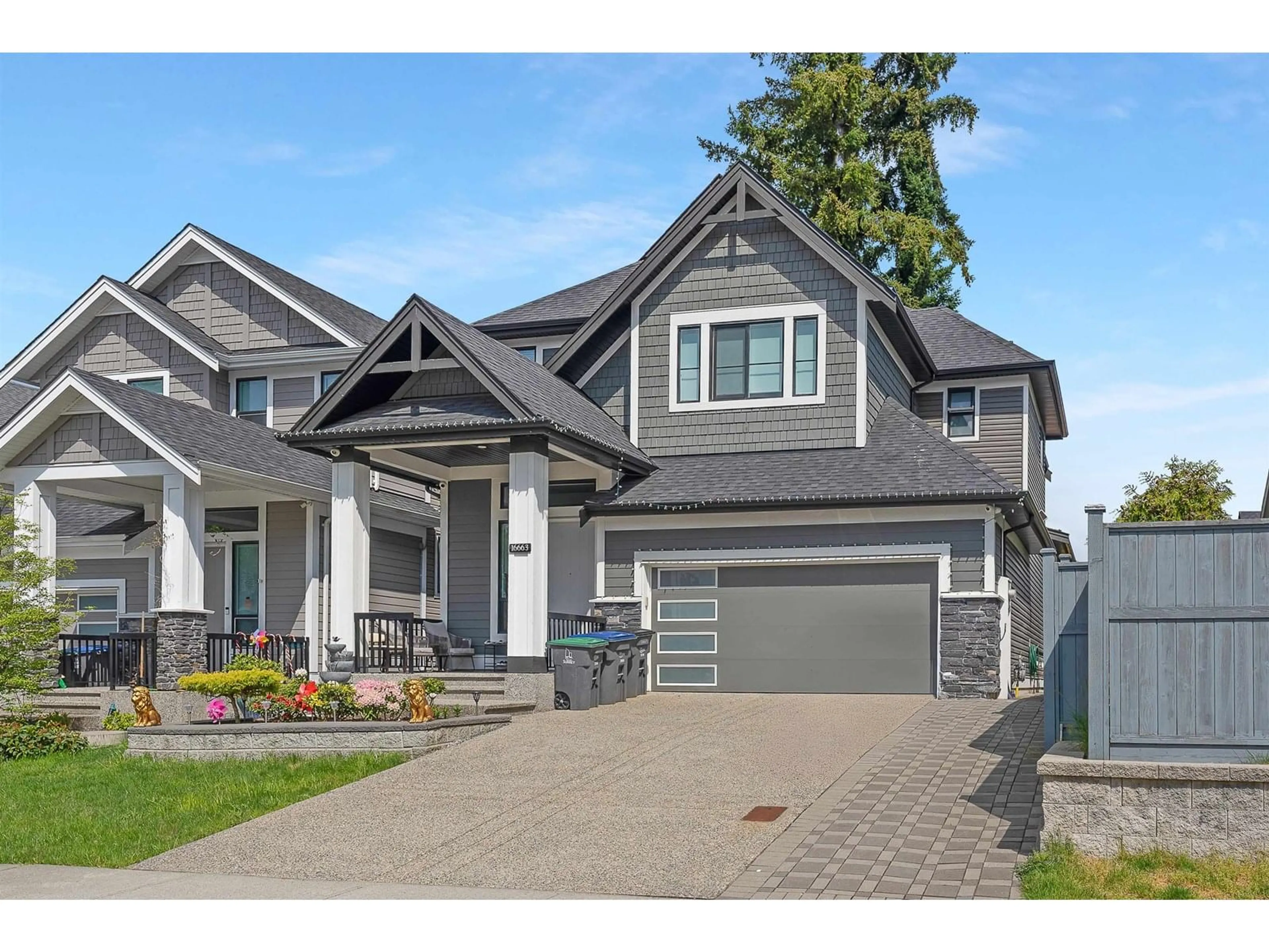 Home with vinyl exterior material, street for 16663 103, Surrey British Columbia V4N1Y8