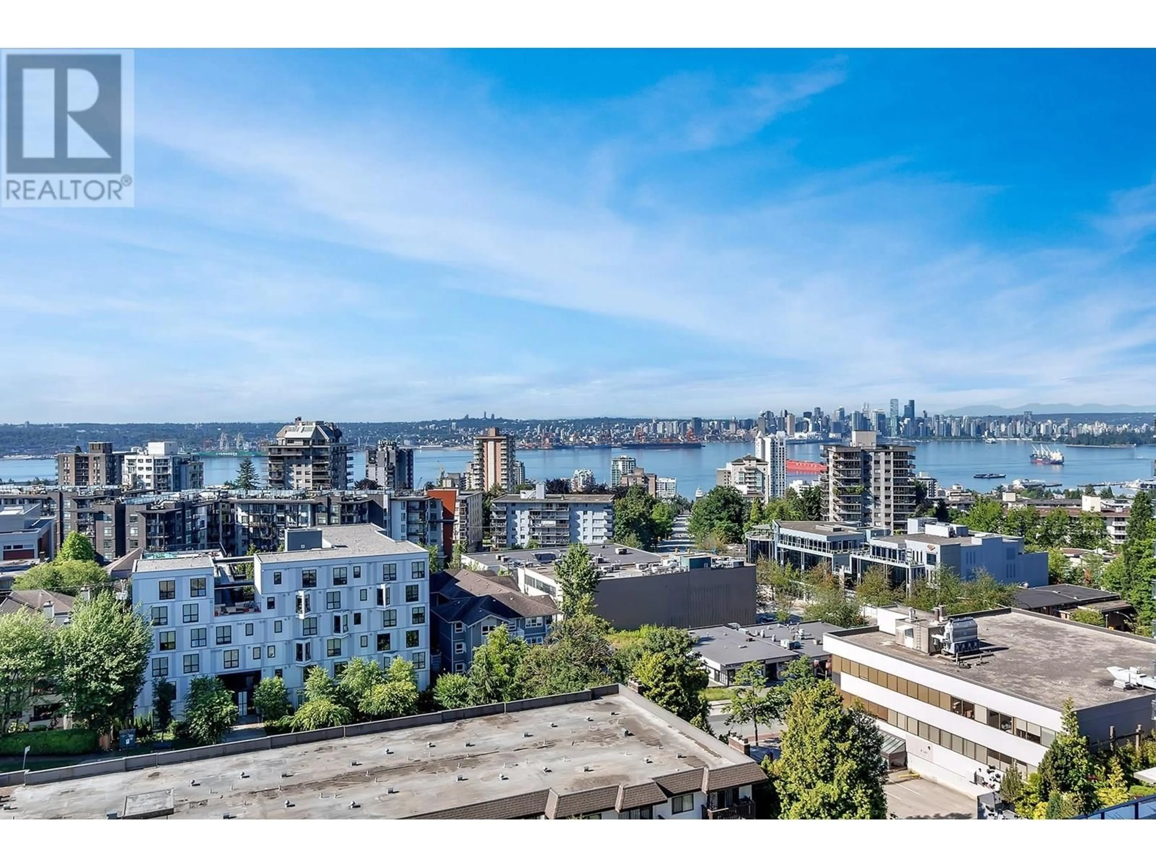 A pic from outside/outdoor area/front of a property/back of a property/a pic from drone, city buildings view from balcony for 1006 - 135 13TH STREET, North Vancouver British Columbia V7L0J8