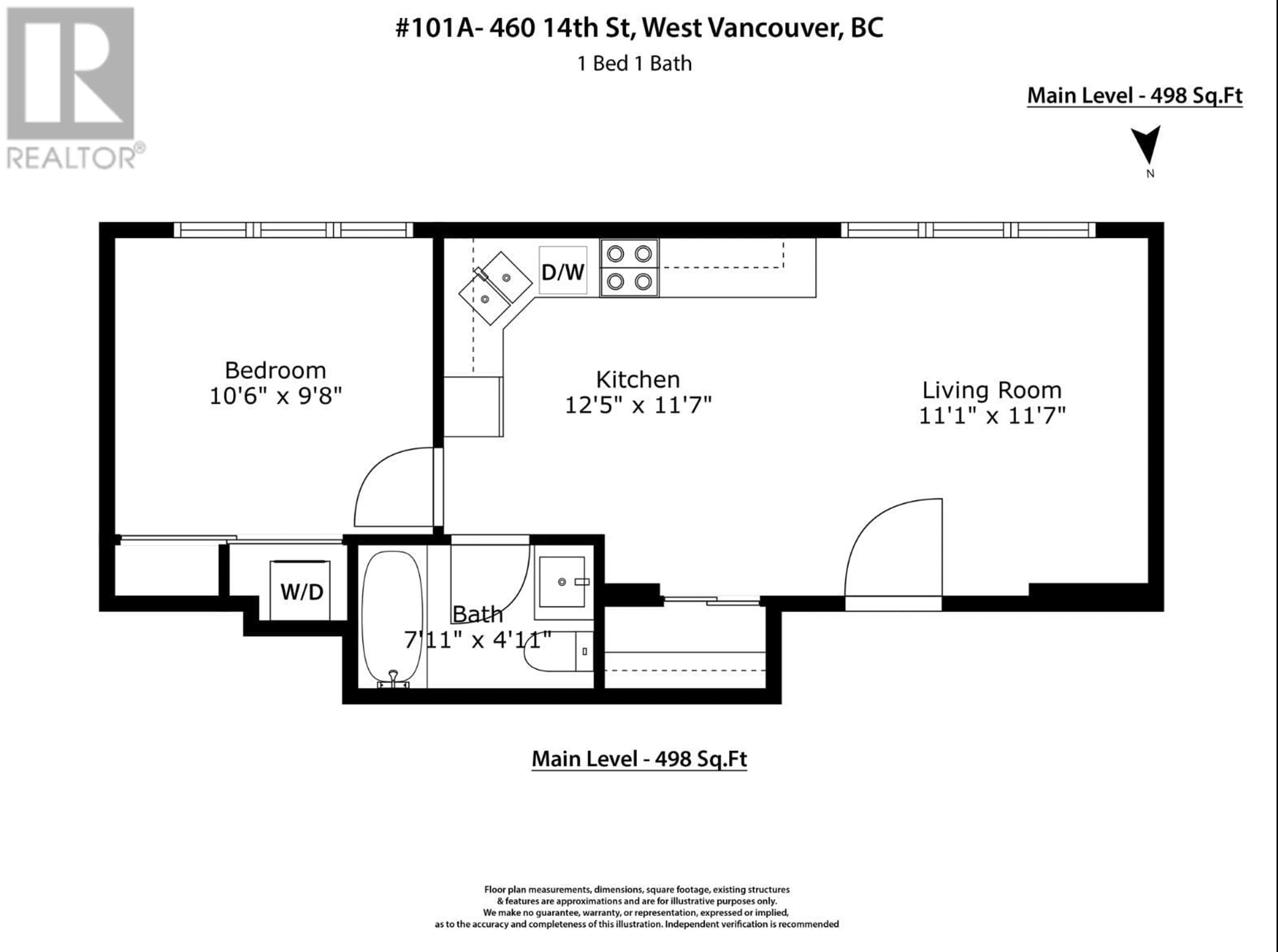 Floor plan for 101A - 460 14TH STREET, West Vancouver British Columbia V7T2W1