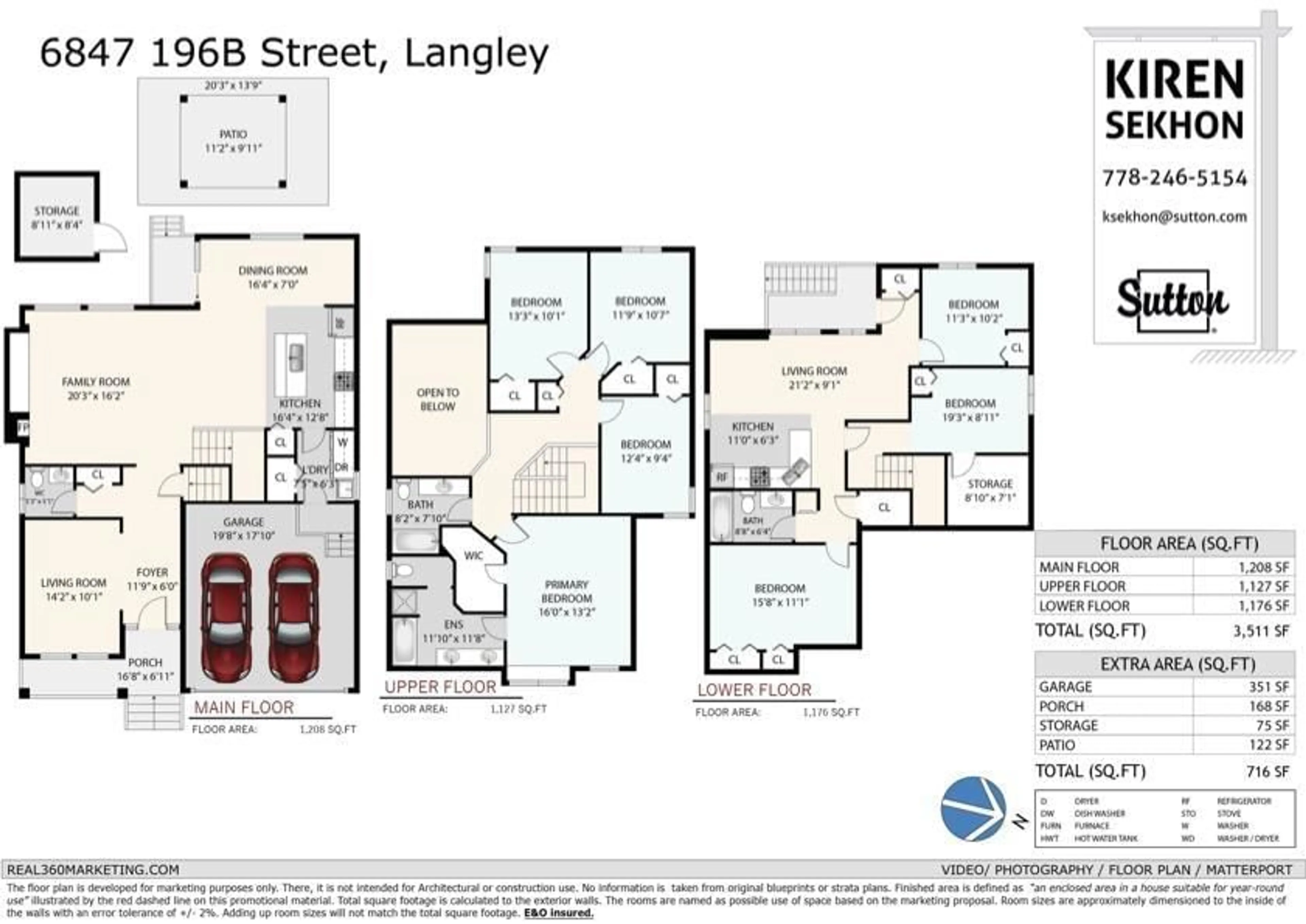 Floor plan for 6847 196B, Langley British Columbia V2Y3H2