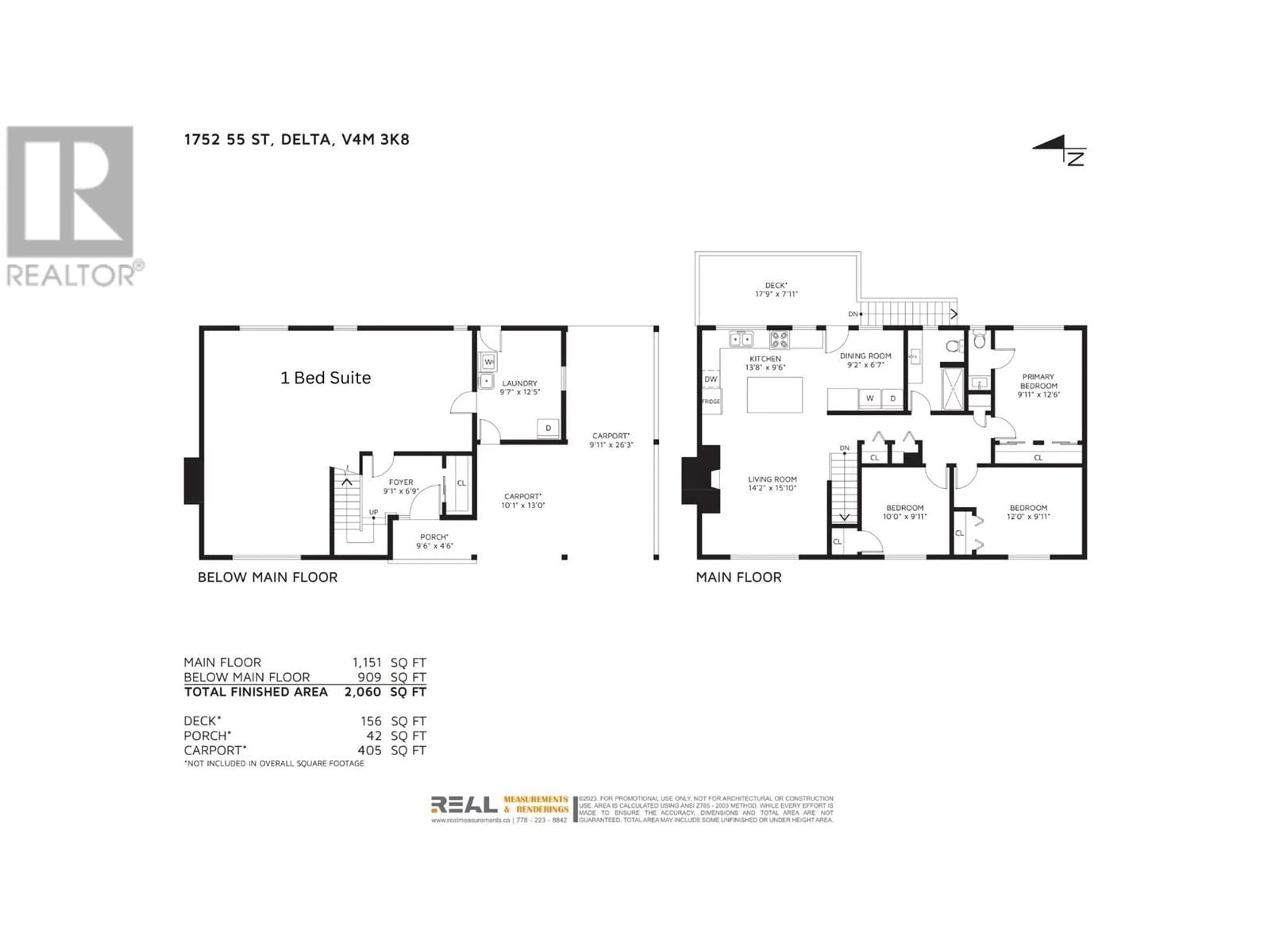 Floor plan for 1752 55 STREET, Tsawwassen British Columbia V4M3K8
