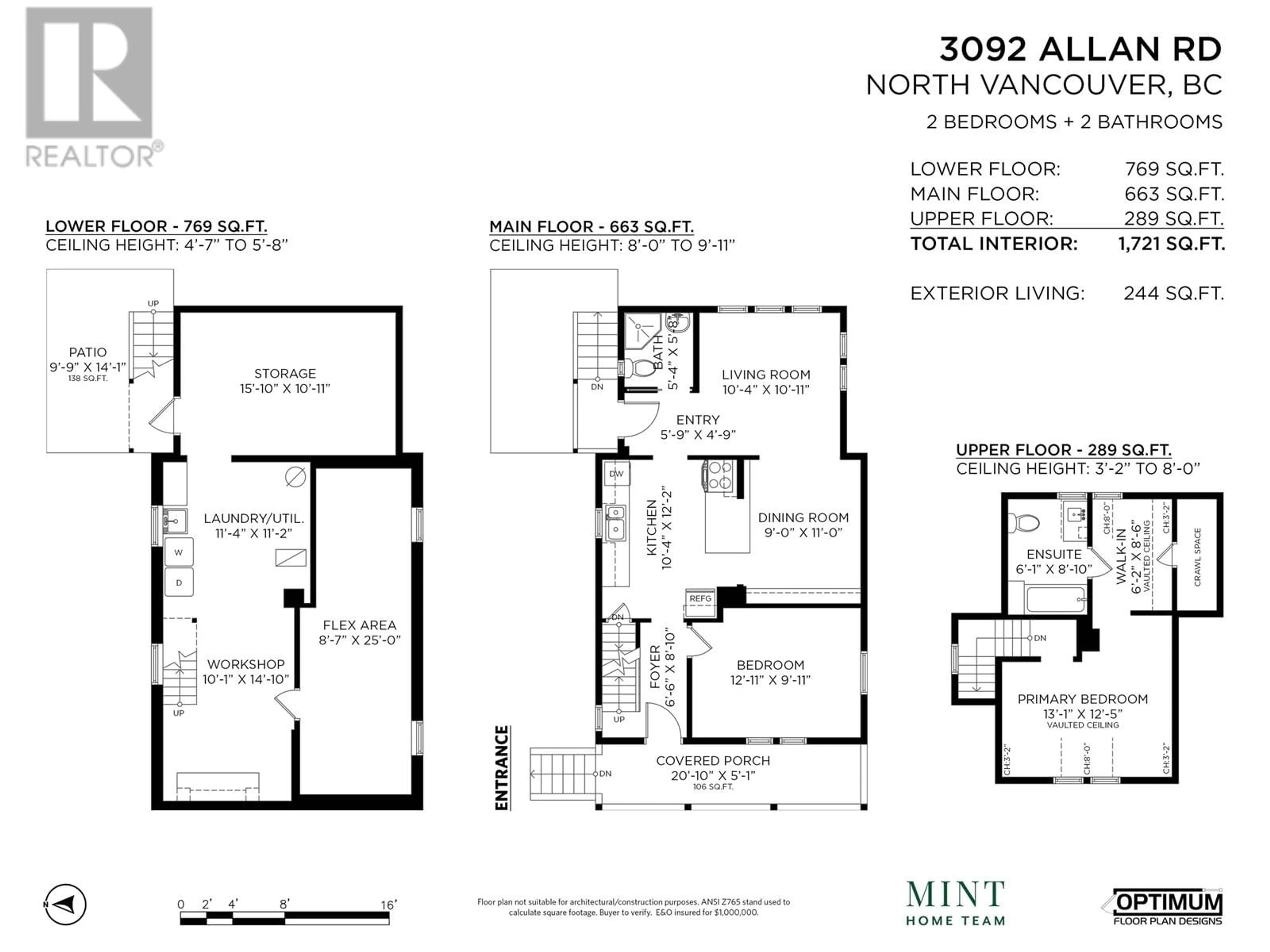 Floor plan for 3092 ALLAN ROAD, North Vancouver British Columbia V7J3C4
