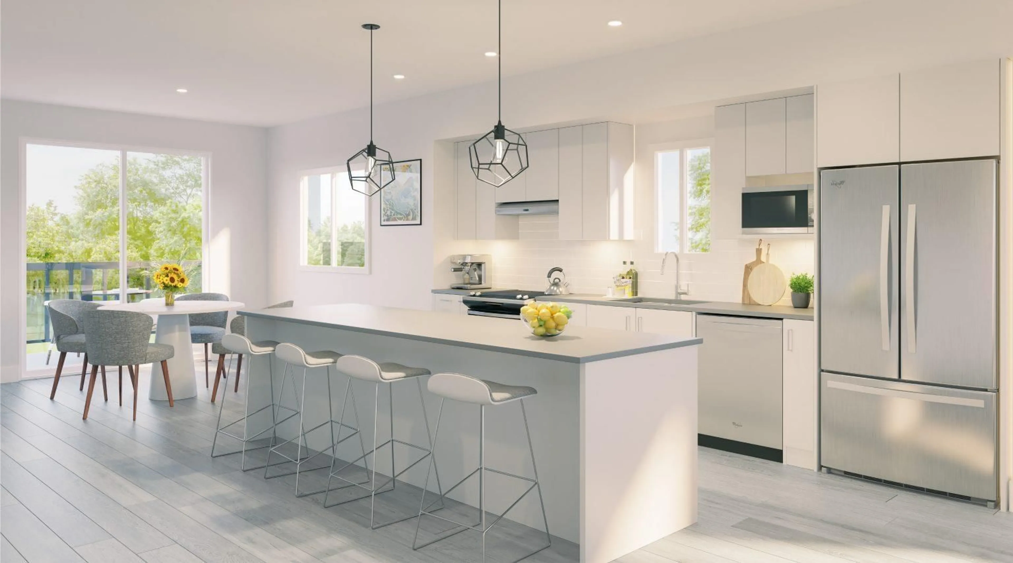 Contemporary kitchen, ceramic/tile floor for 75 - 7381 PRESTON, Mission British Columbia V2V1C5