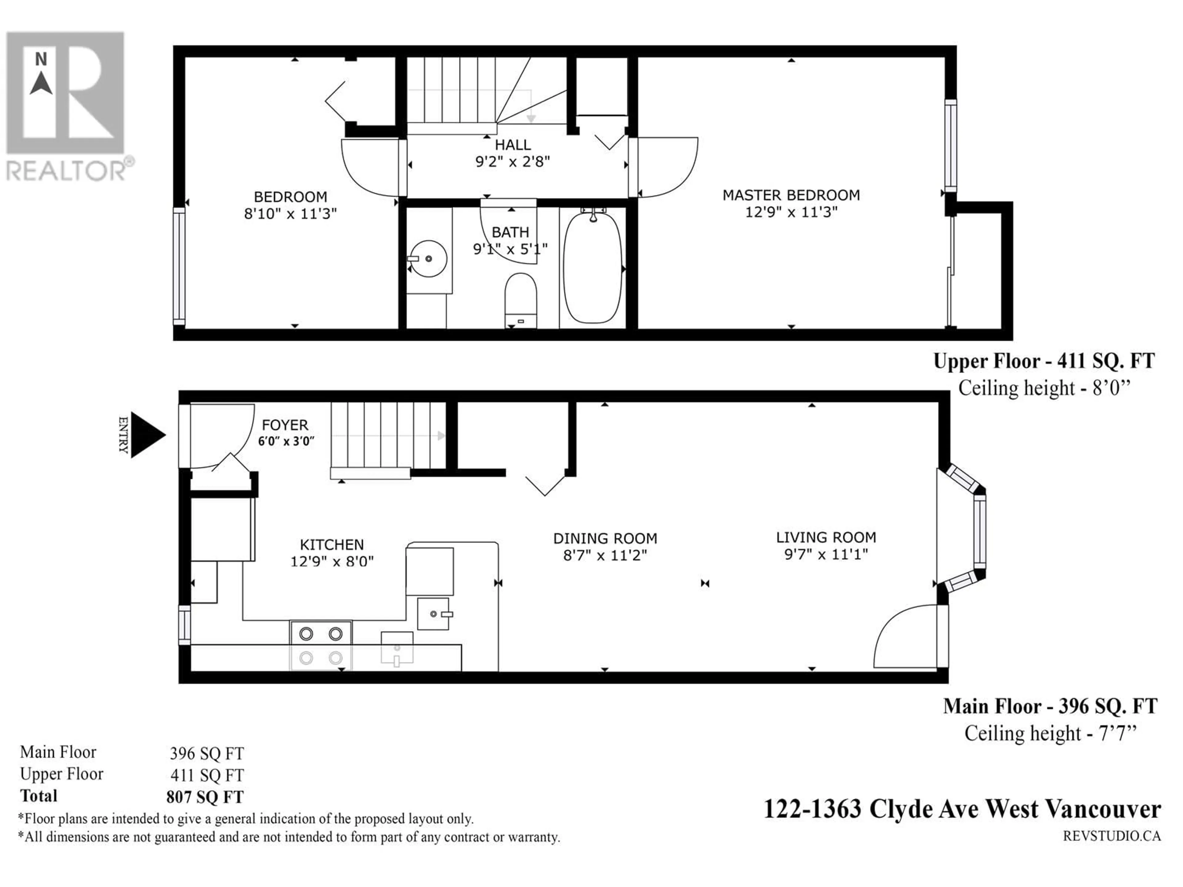 Floor plan for 122 - 1363 CLYDE AVENUE, West Vancouver British Columbia V7T3W9