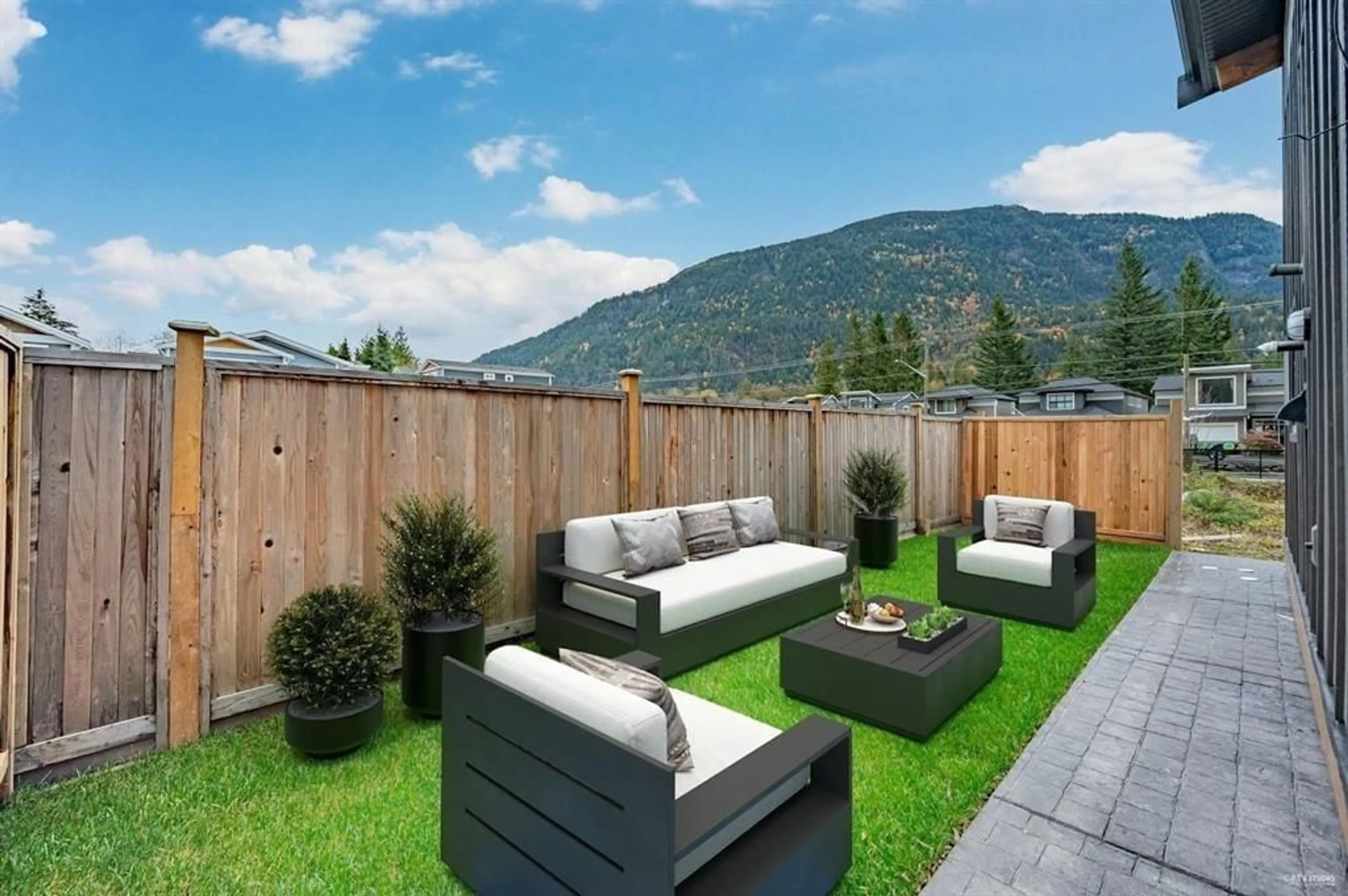 Patio, mountain view for 20 - 798 HOT SPRINGS ROAD, Harrison Hot Springs British Columbia V0M1K0