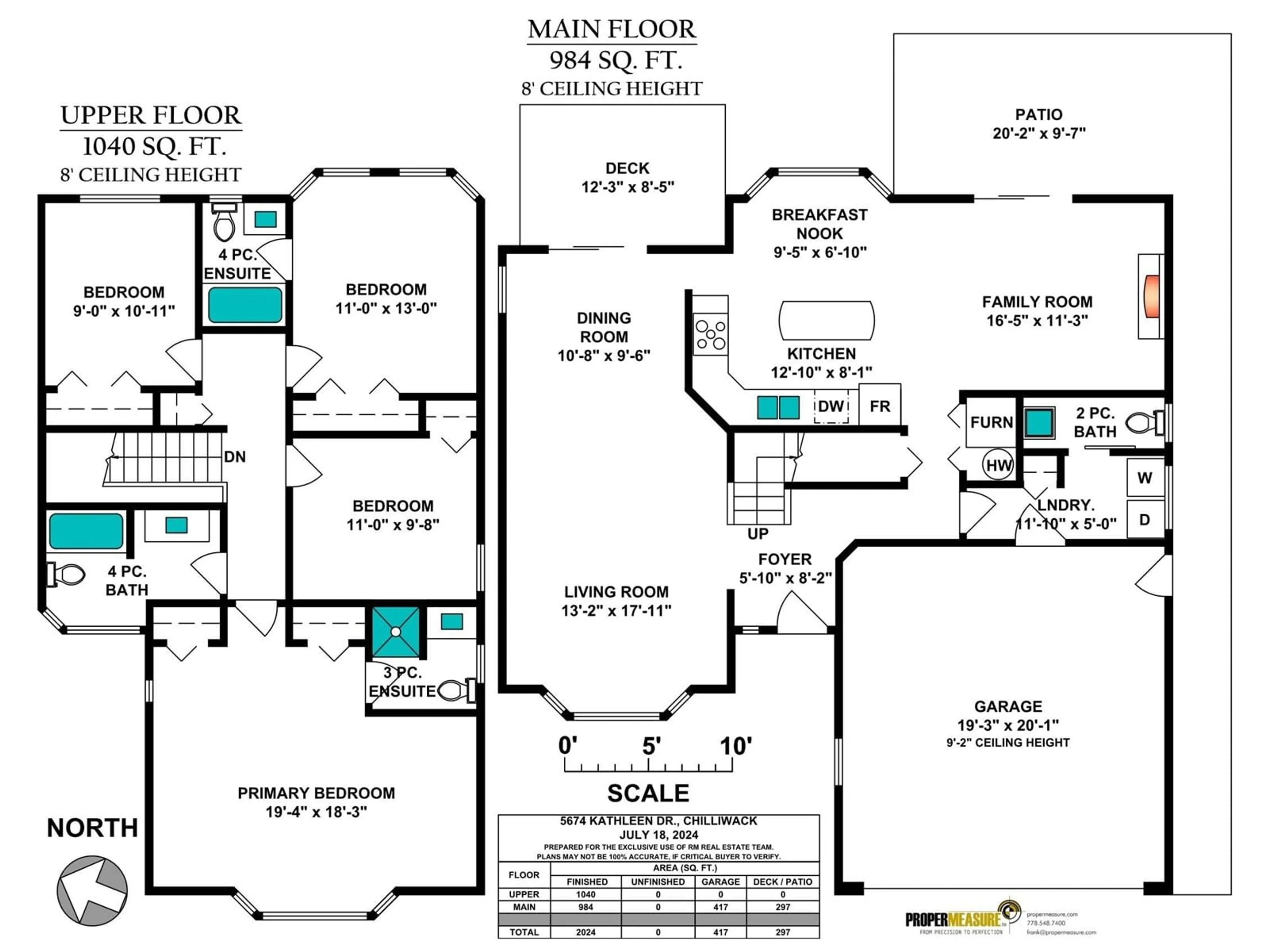 Floor plan for 5674 KATHLEEN DRIVE, Chilliwack British Columbia V2R3J5