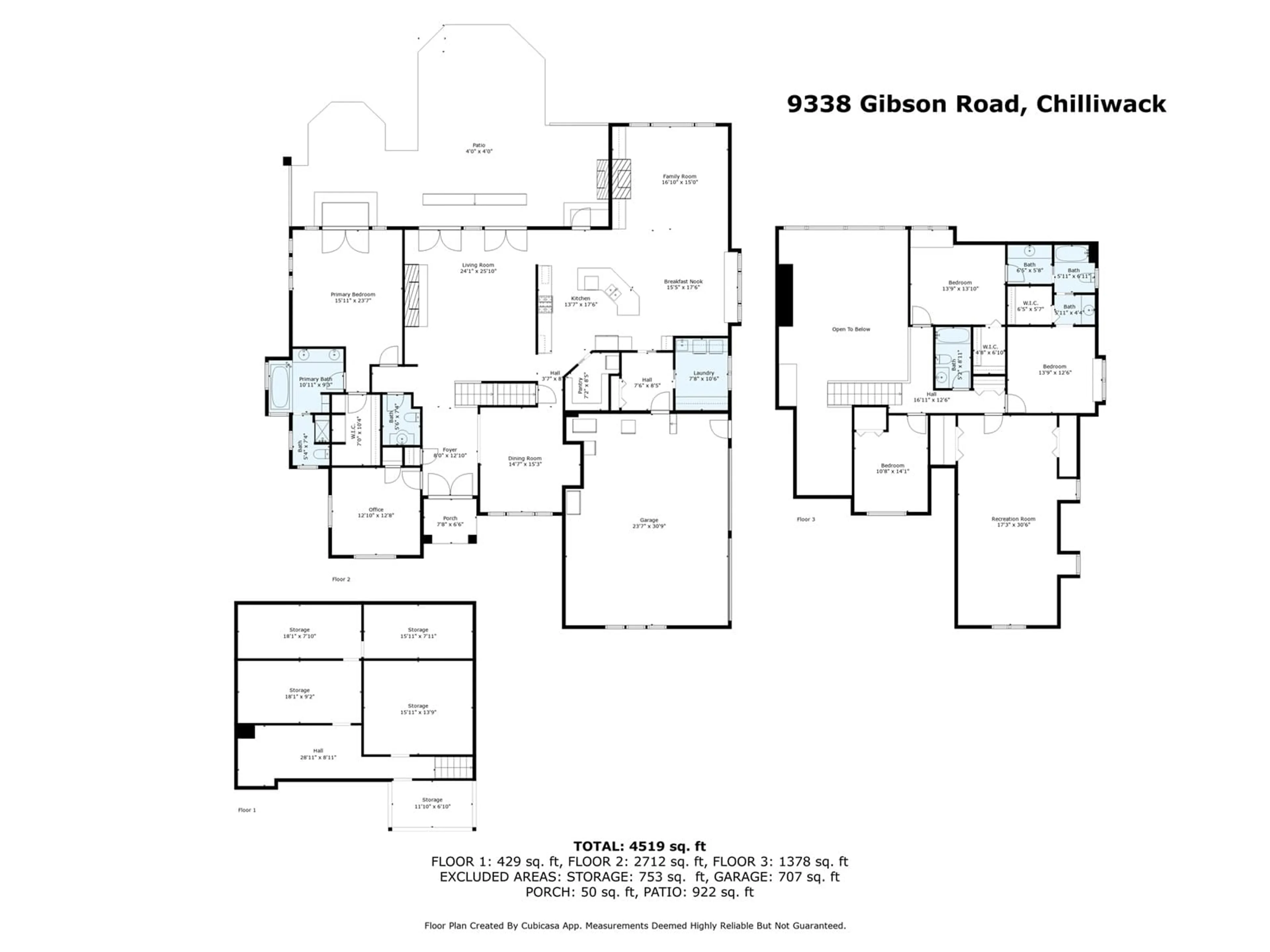 Floor plan for 9338 GIBSON ROAD, Chilliwack British Columbia V2P6H4