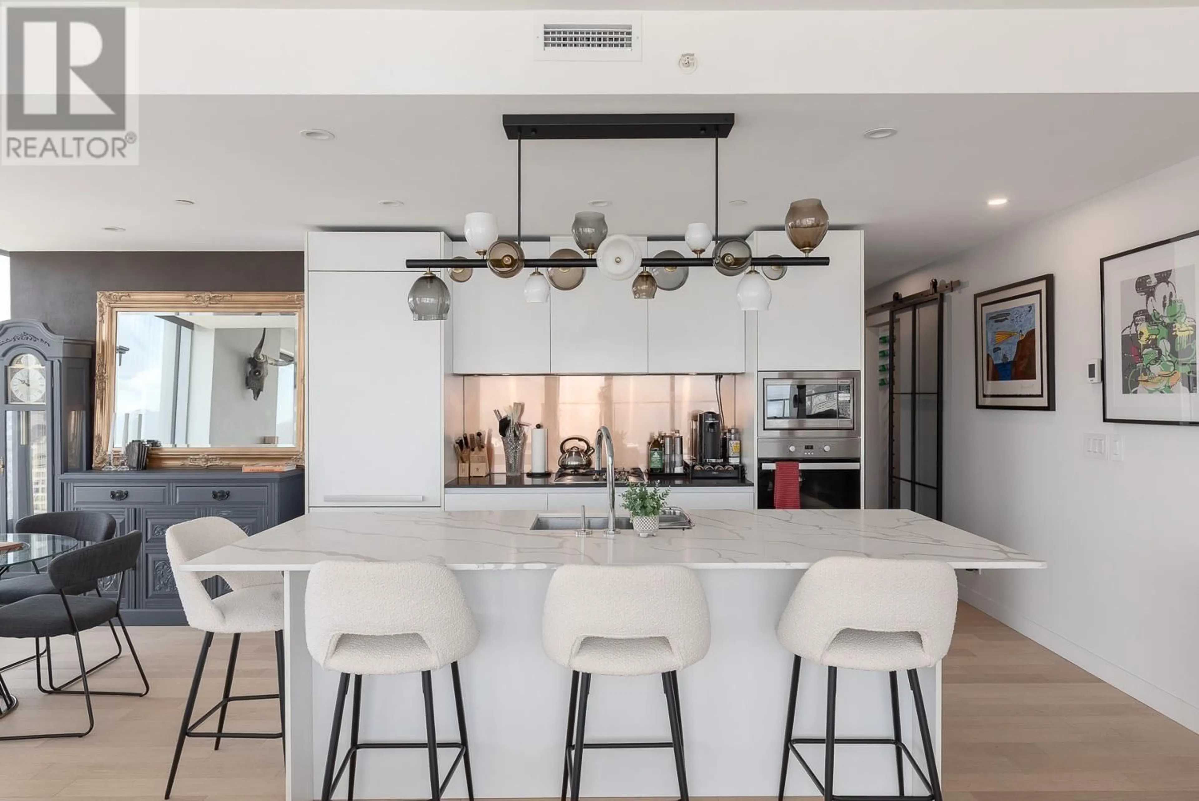 Contemporary kitchen, ceramic/tile floor for 4506 - 1480 HOWE STREET, Vancouver British Columbia V6Z0G5