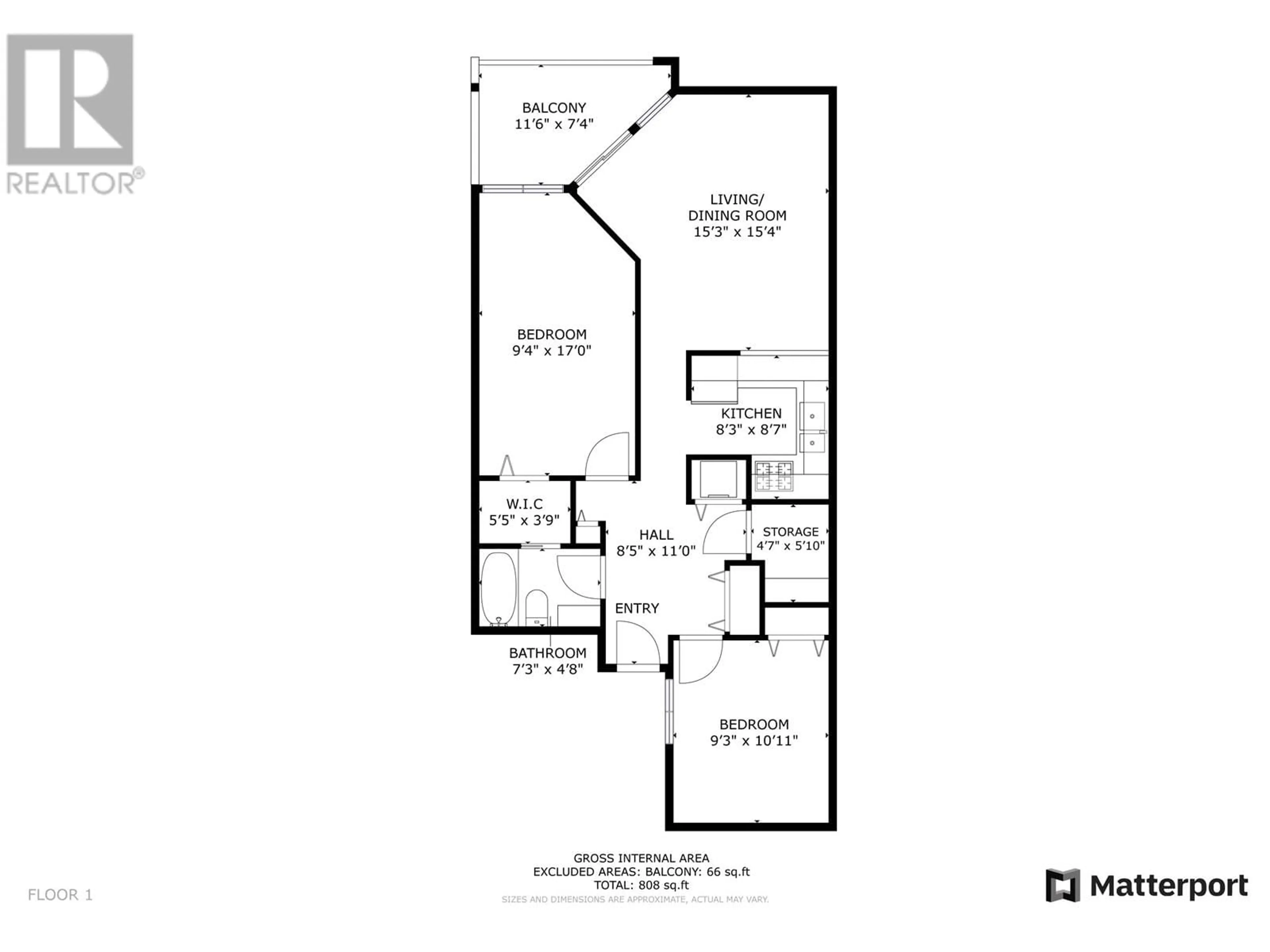 Floor plan for 231 - 8460 ACKROYD ROAD, Richmond British Columbia V6X3B9