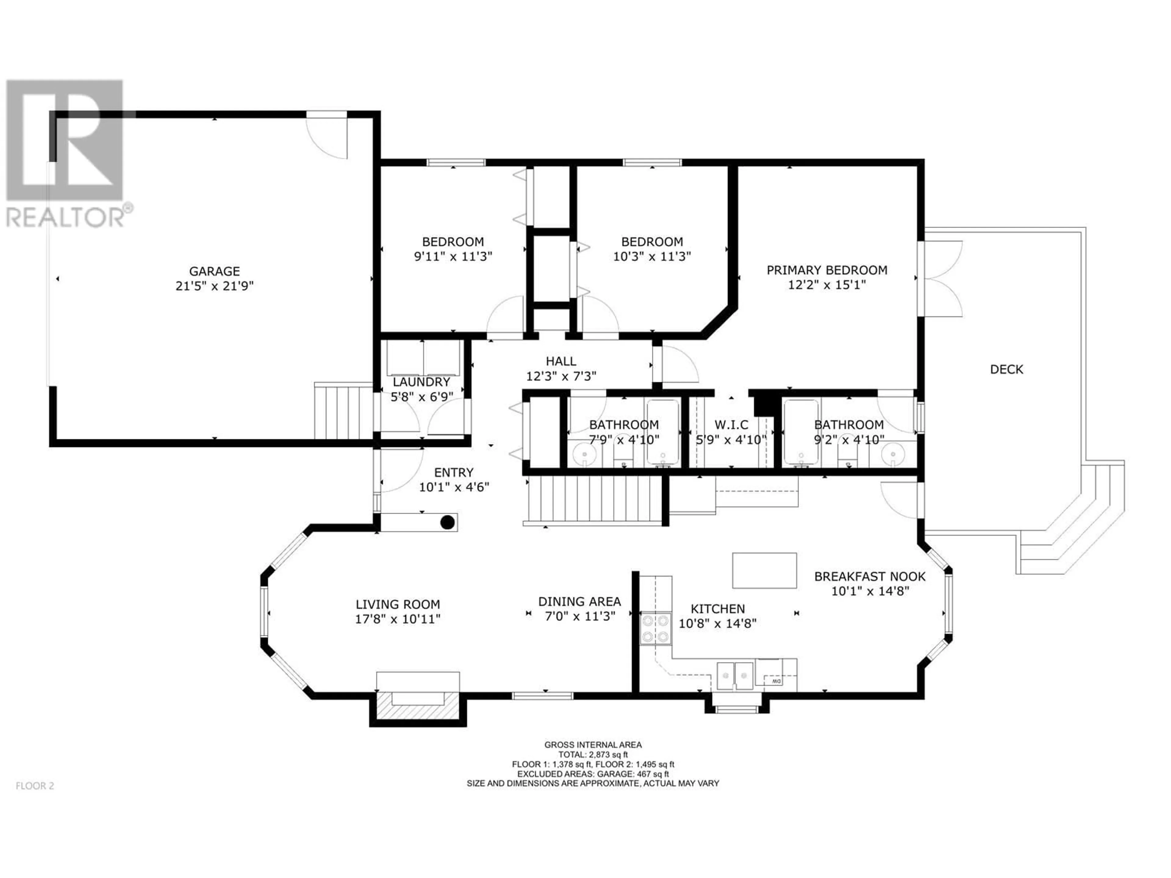 Floor plan for 9003 111 AVENUE, Fort St. John British Columbia V1J6Z2