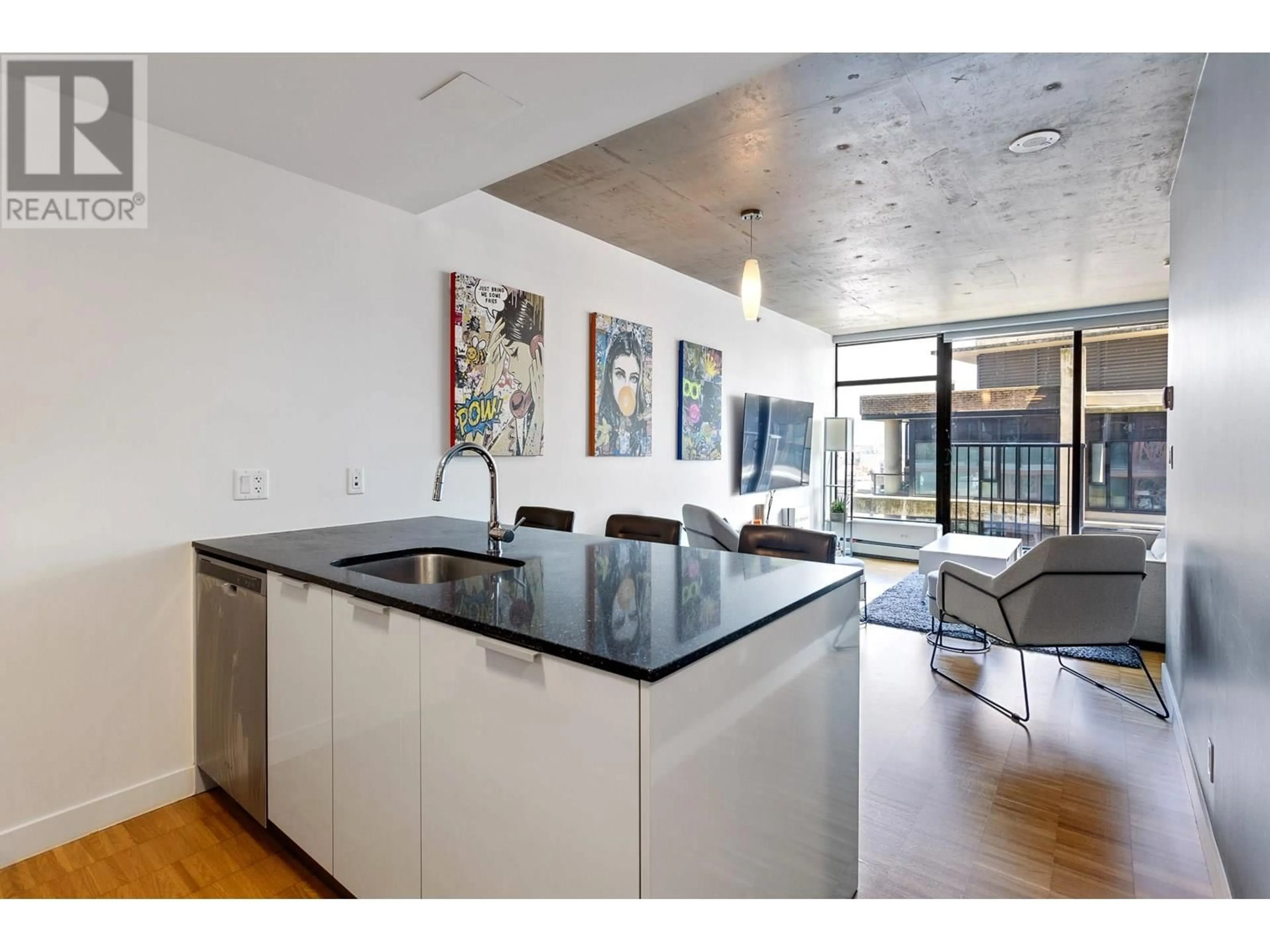 Open concept kitchen, unknown for 1404 - 128 CORDOVA STREET, Vancouver British Columbia V6B0E6
