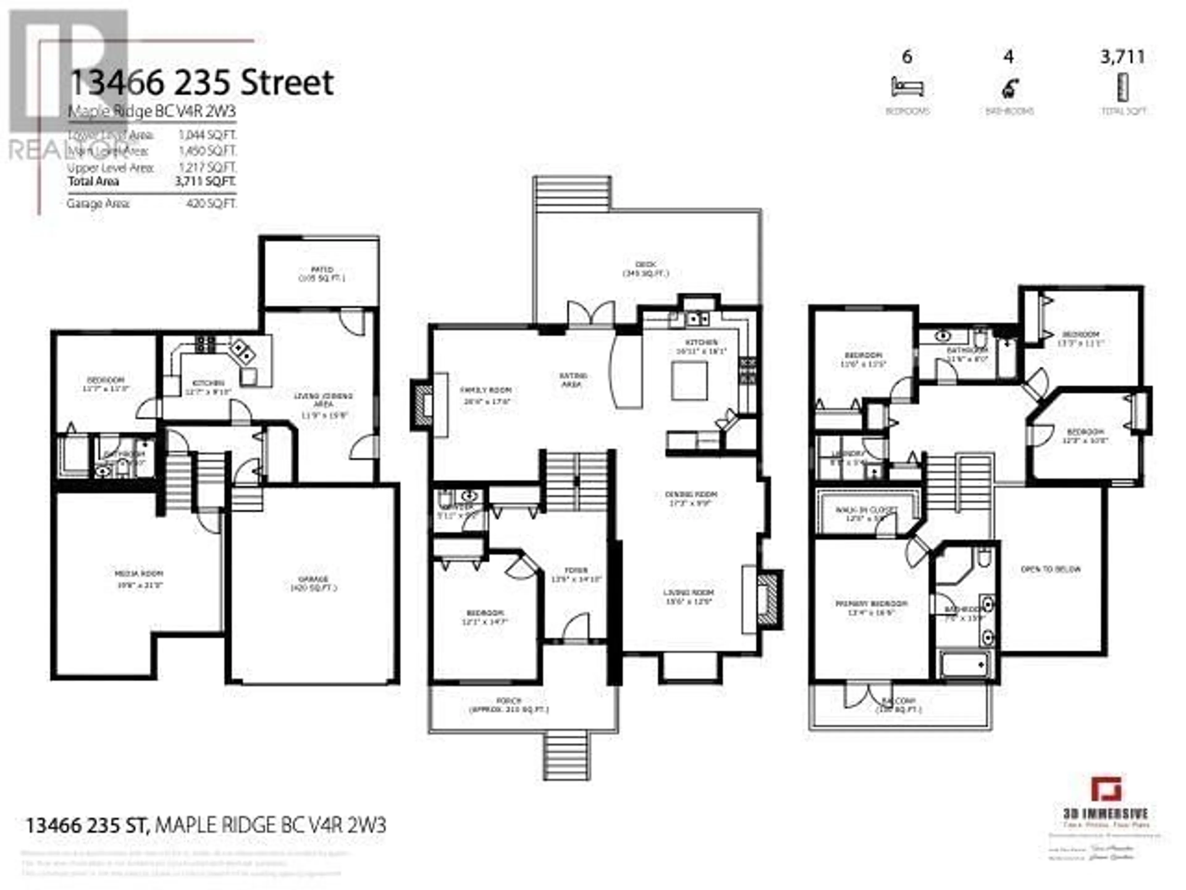 Floor plan for 13466 235 STREET, Maple Ridge British Columbia V4R2W3