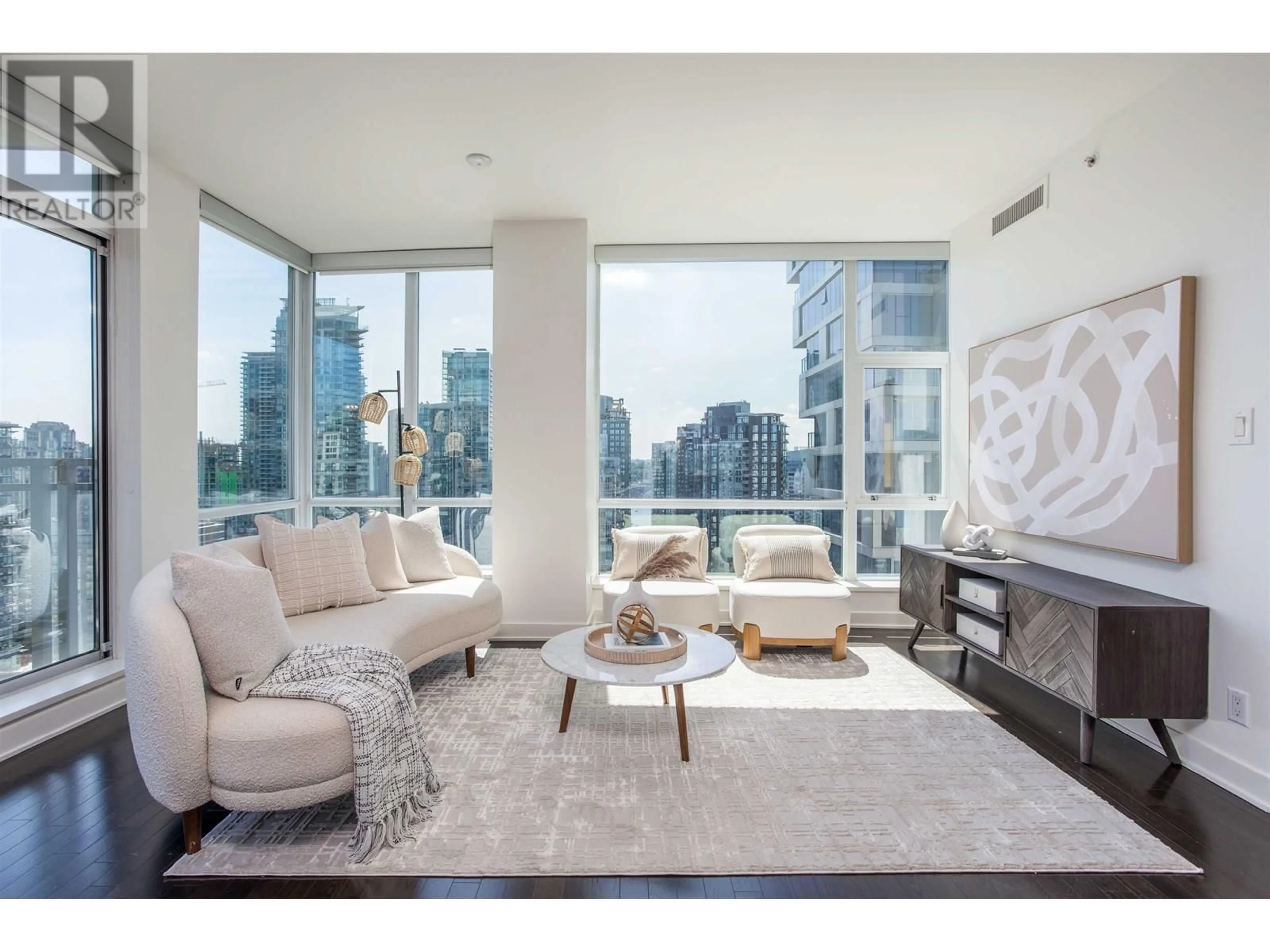 Living room with furniture, unknown for 2202 - 1455 HOWE STREET, Vancouver British Columbia V6Z1C2