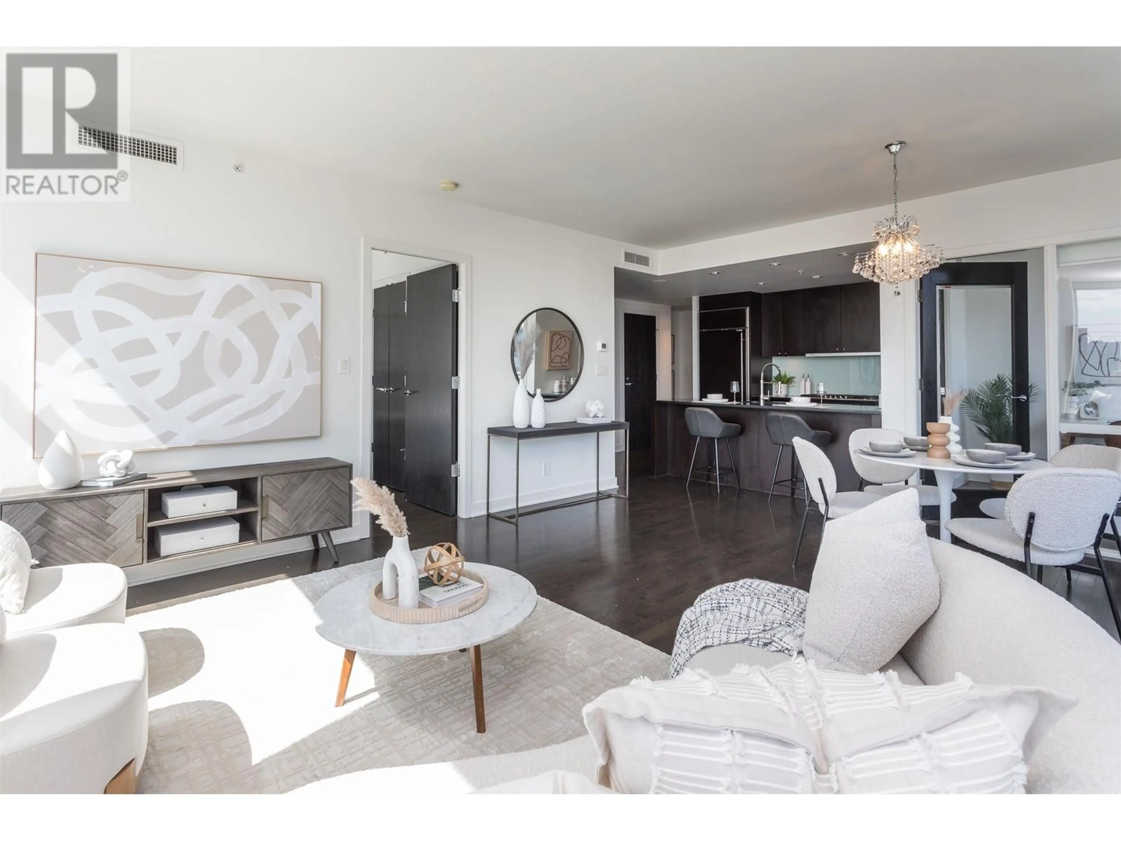 Living room with furniture, unknown for 2202 - 1455 HOWE STREET, Vancouver British Columbia V6Z1C2
