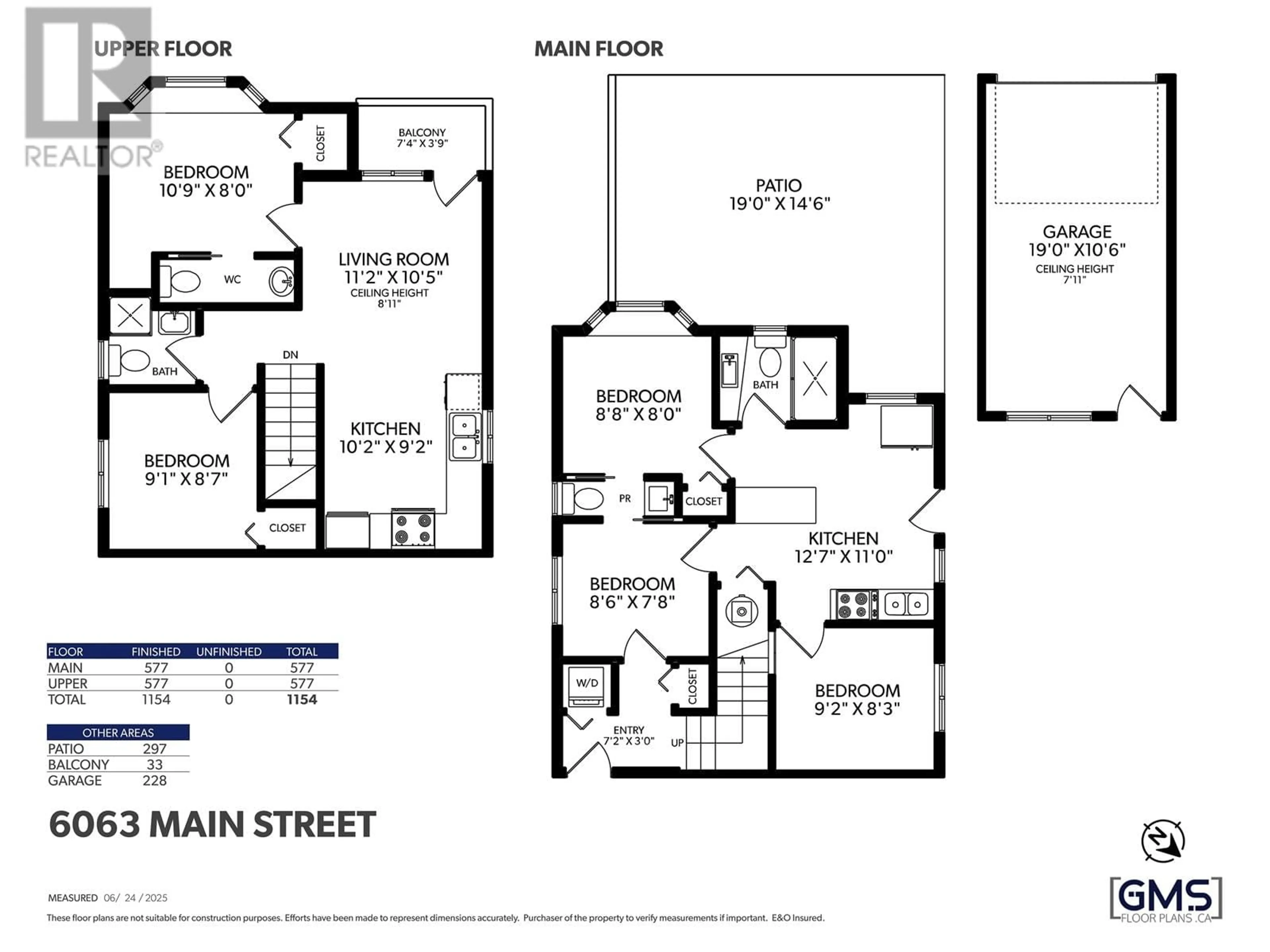 Floor plan for 6063 MAIN STREET, Vancouver British Columbia V5W2T6