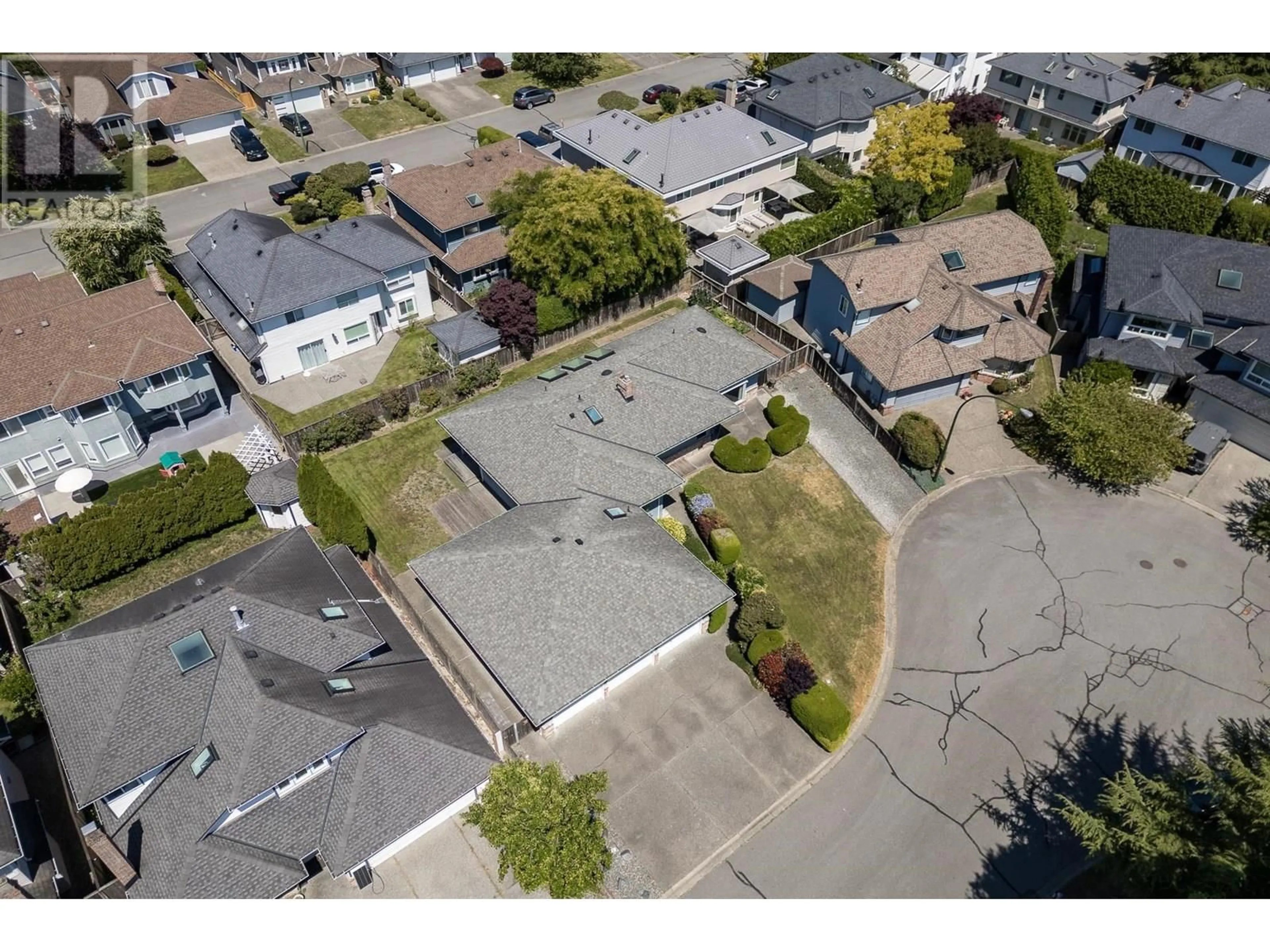 A pic from outside/outdoor area/front of a property/back of a property/a pic from drone, street for 5221 BENTLEY CRESCENT, Delta British Columbia V4K4K2
