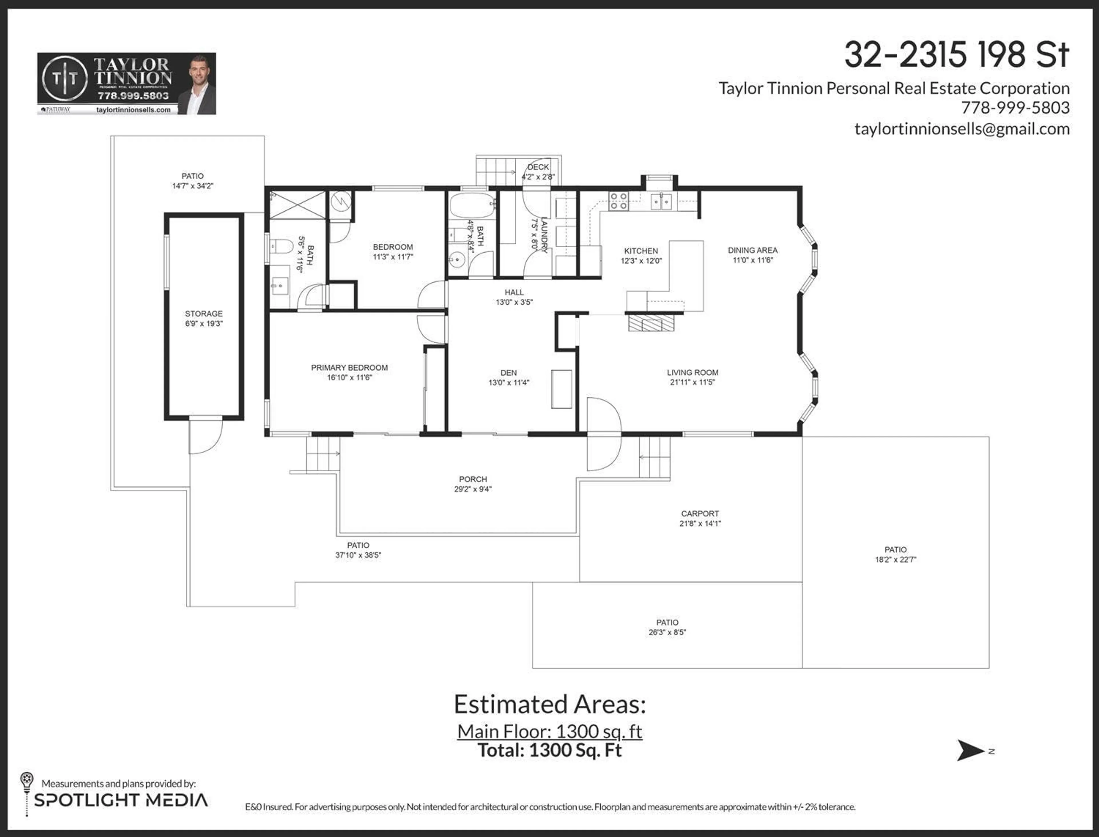 Floor plan for 32 - 2315 198, Langley British Columbia V2Z1Z1