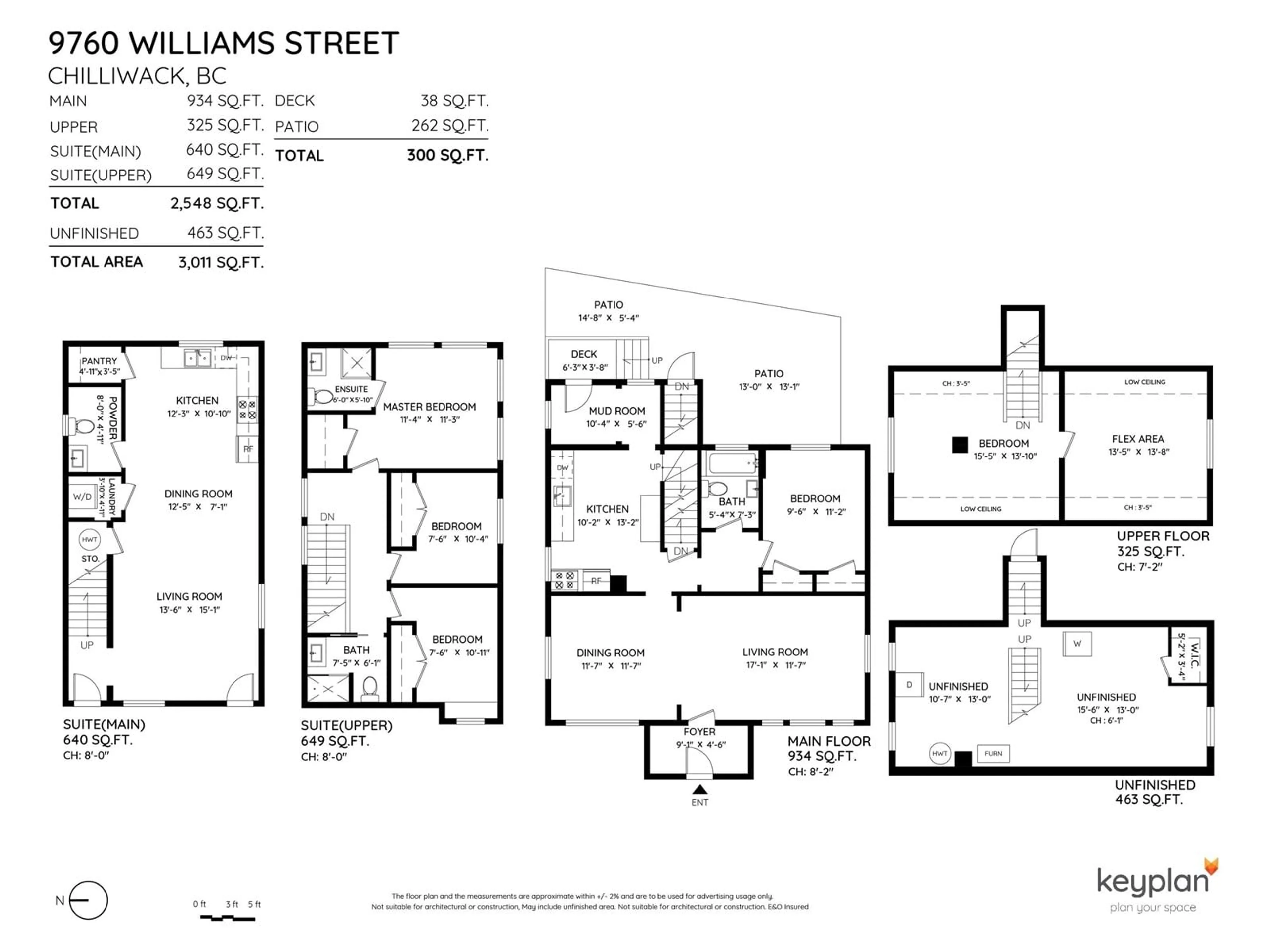 Floor plan for 9760 WILLIAMS STREET, Chilliwack British Columbia V2P5G7