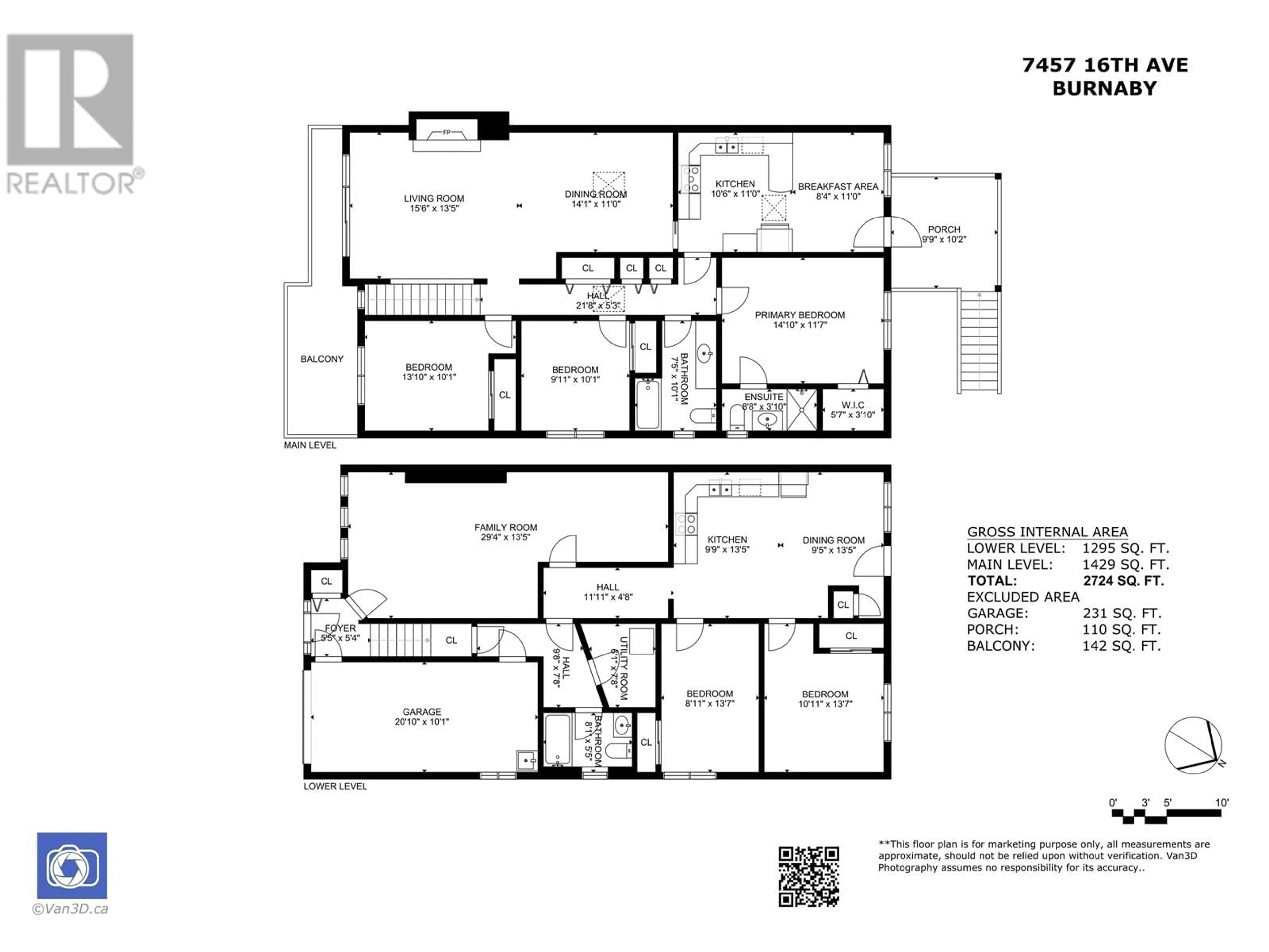 Floor plan for 7457 16TH AVENUE, Burnaby British Columbia V3N1P2