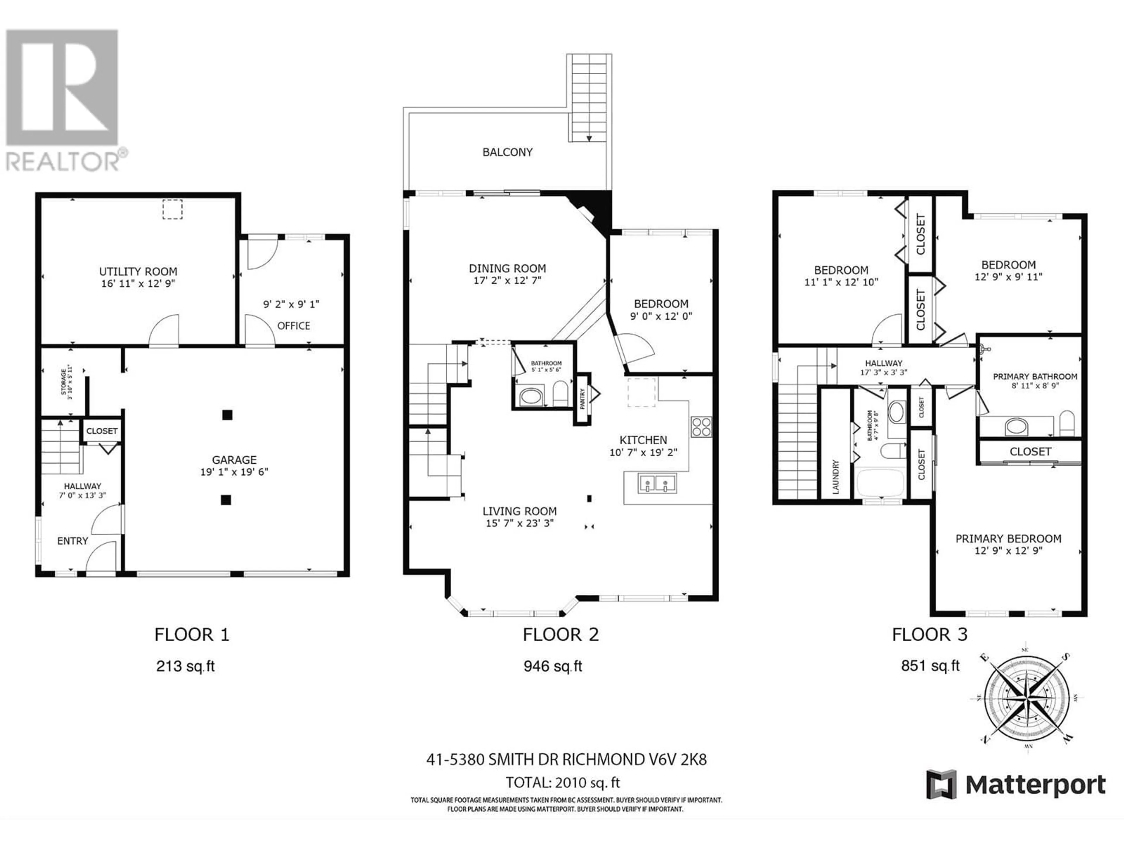 Floor plan for 41 - 5380 SMITH DRIVE, Richmond British Columbia V6V2K8