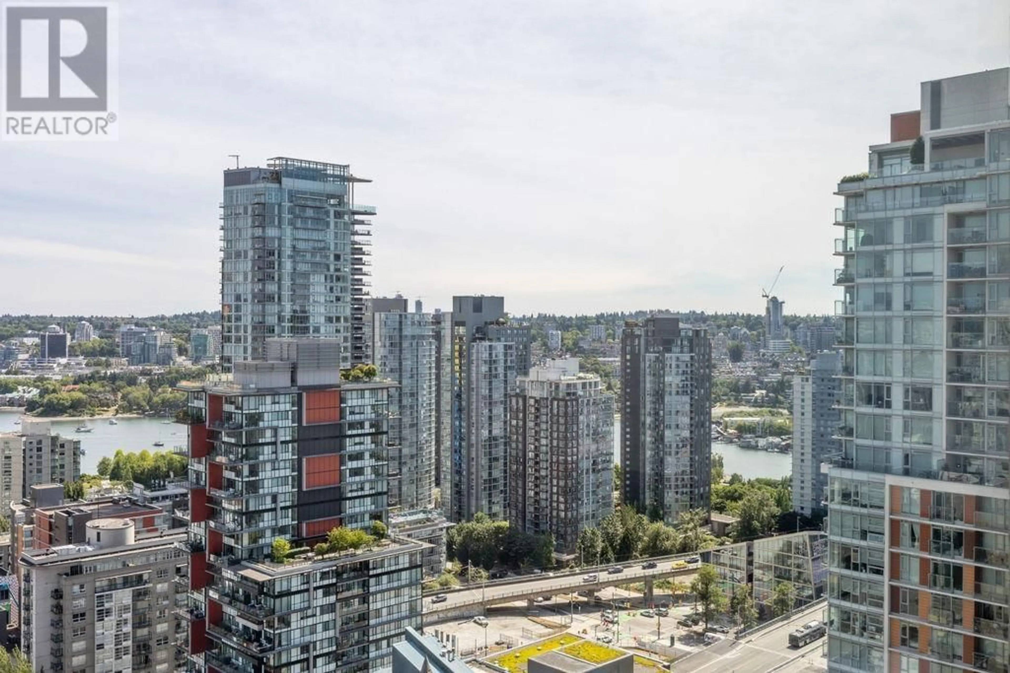 A pic from outside/outdoor area/front of a property/back of a property/a pic from drone, city buildings view from balcony for 3005 - 1283 HOWE STREET, Vancouver British Columbia V6Z0E3