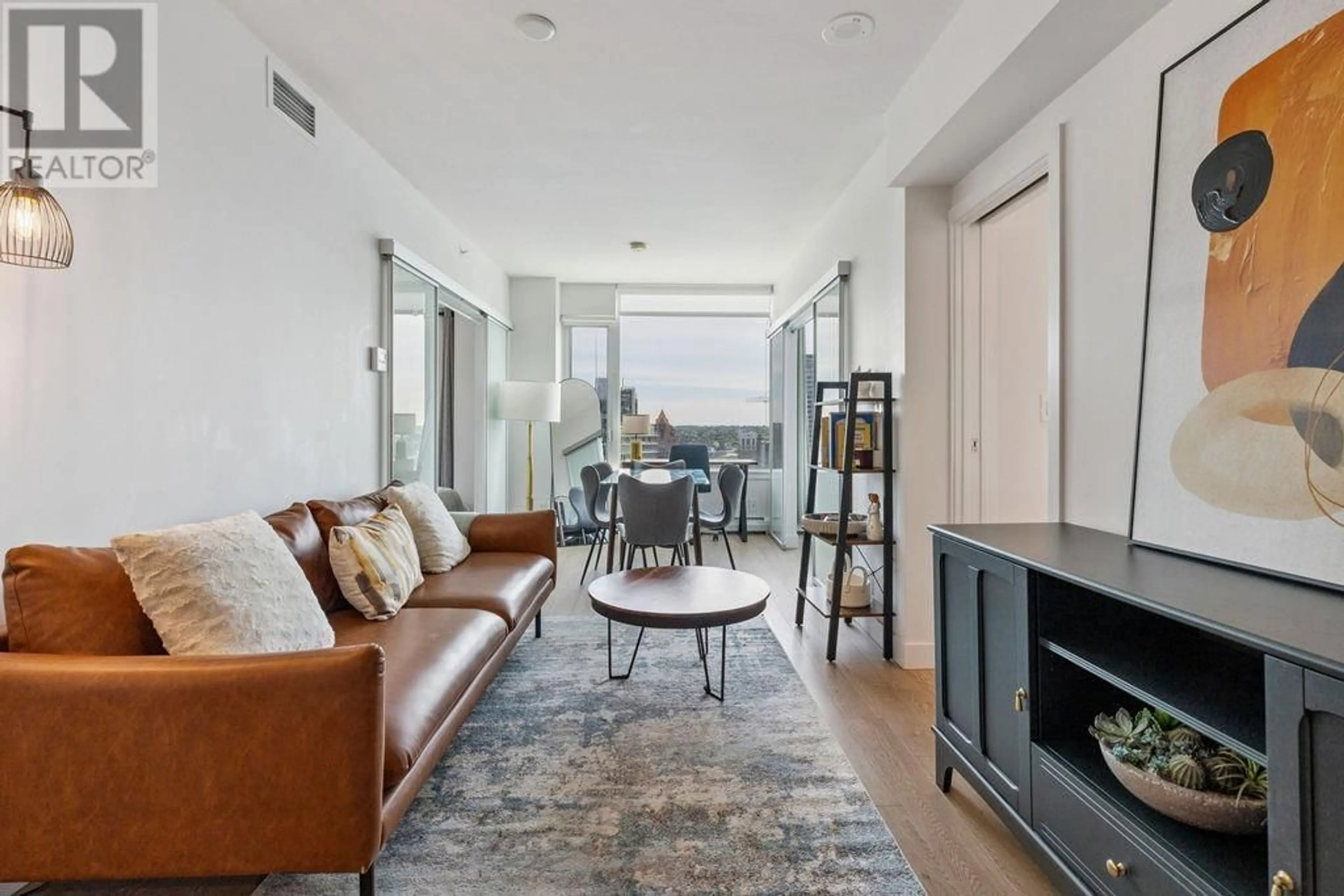 Living room with furniture, unknown for 3005 - 1283 HOWE STREET, Vancouver British Columbia V6Z0E3