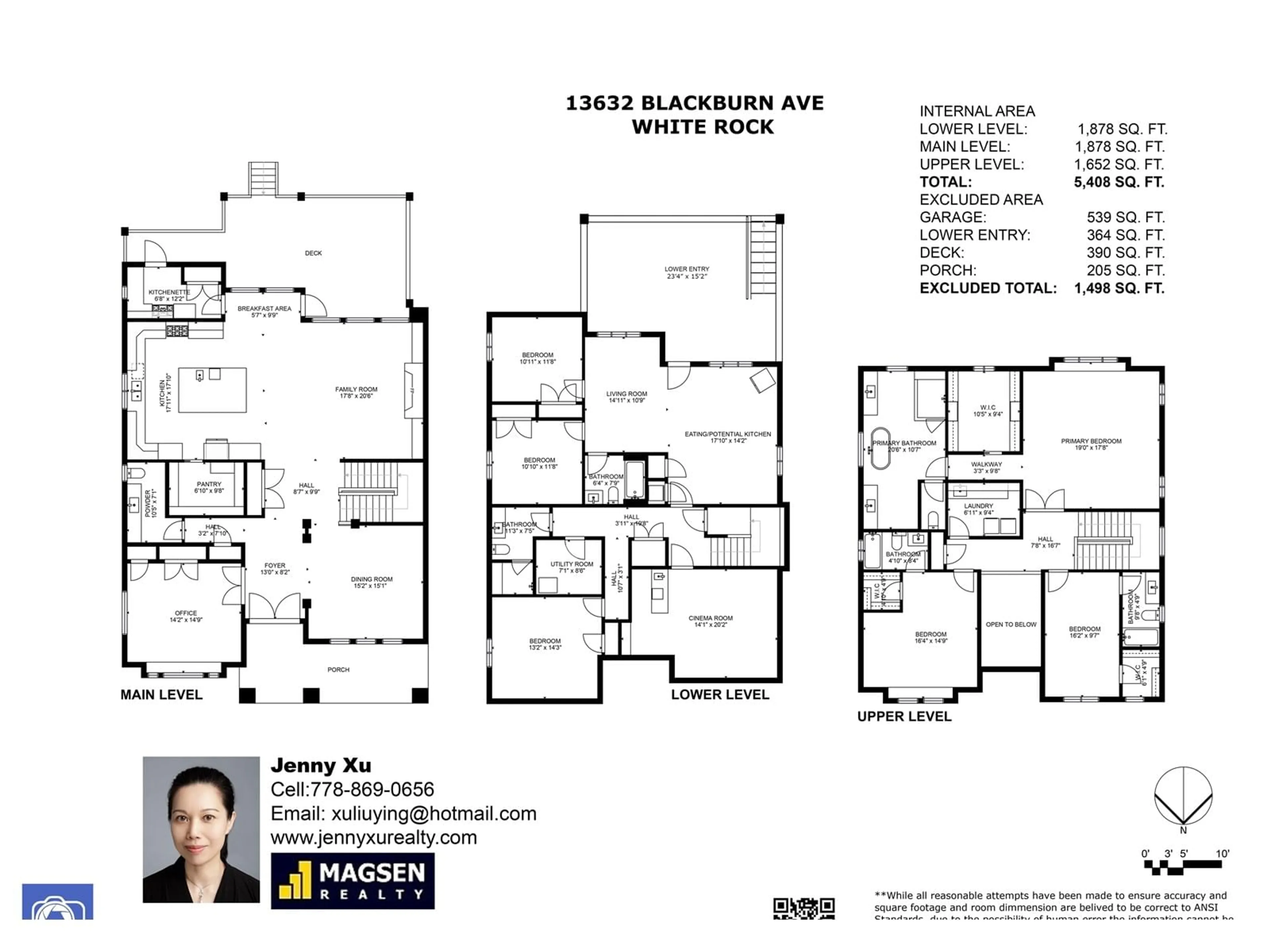 Floor plan for 13632 BLACKBURN, White Rock British Columbia V4B2Y8