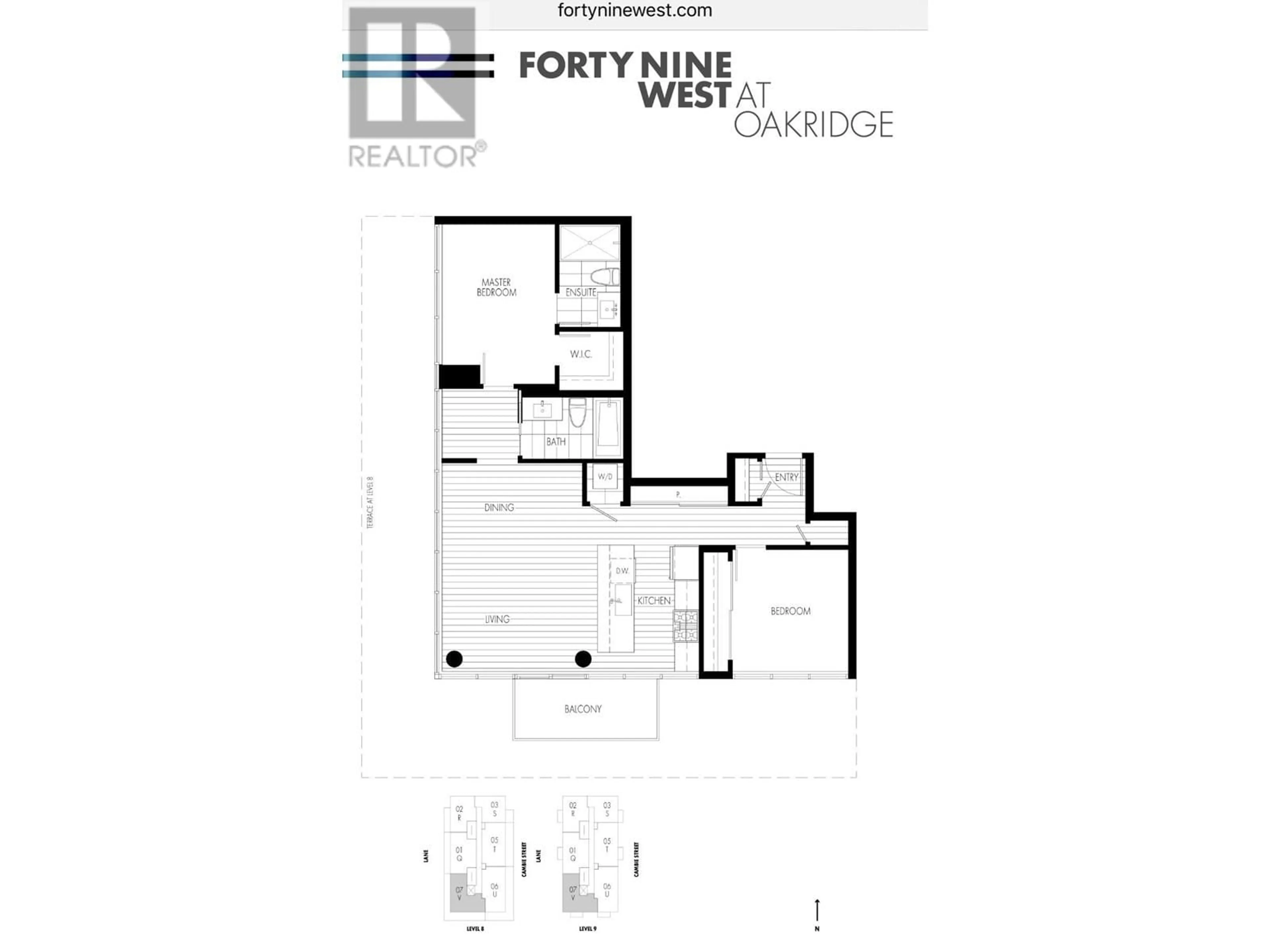 Floor plan for 907 - 6383 CAMBIE STREET, Vancouver British Columbia V5Z0G7