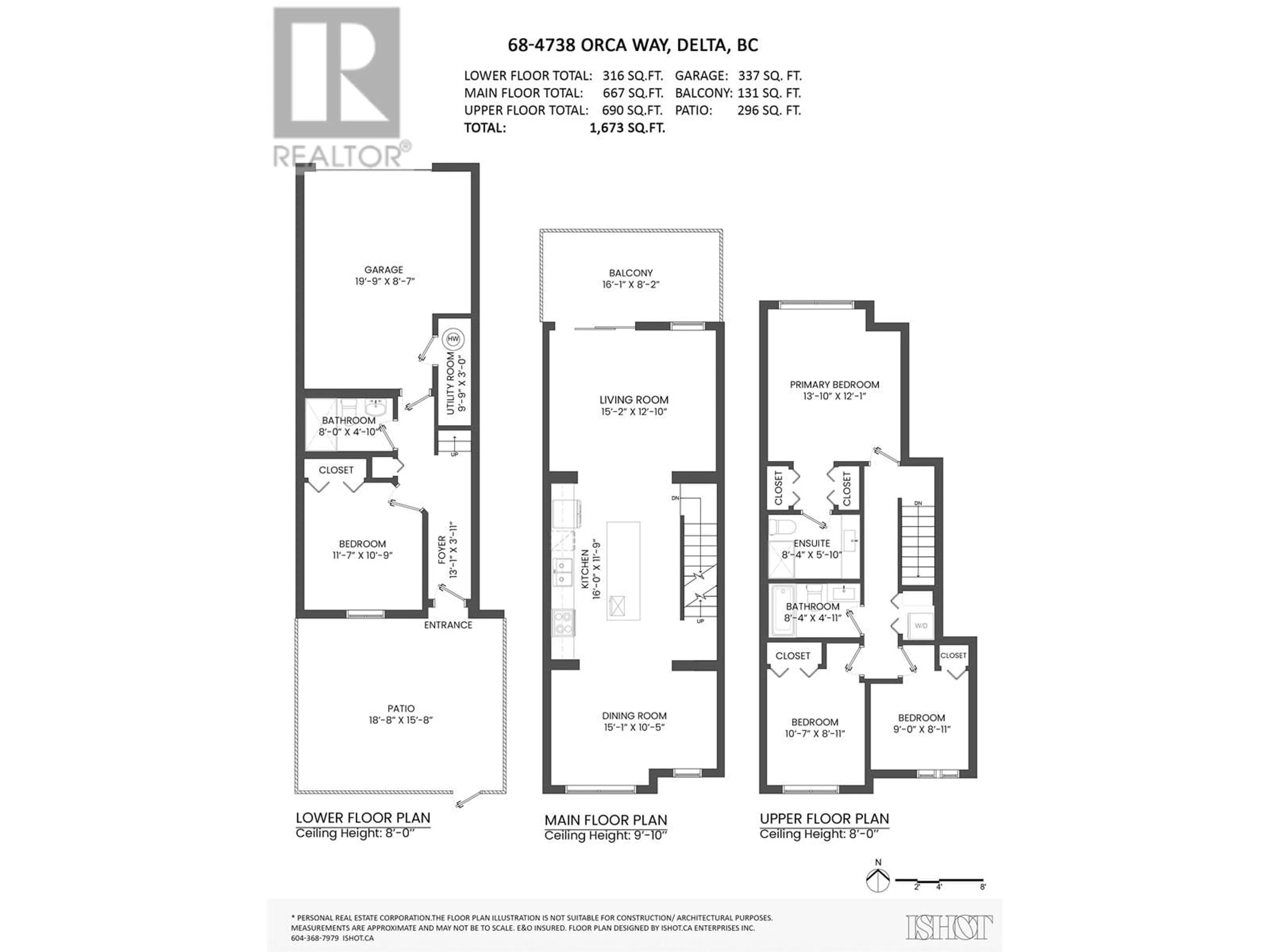 Floor plan for 68 - 4638 ORCA WAY, Tsawwassen British Columbia V4M0C2