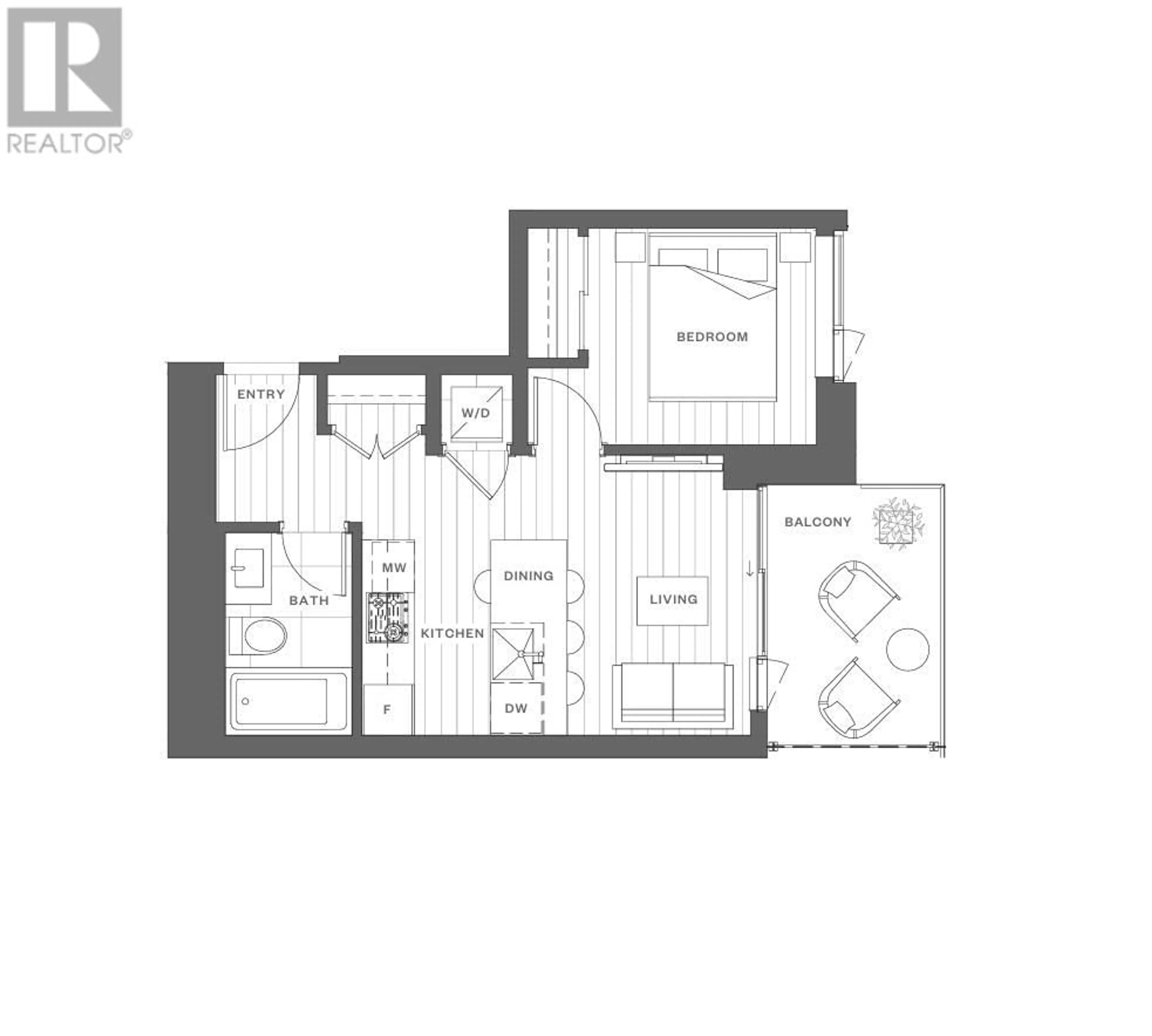 Floor plan for 1608 - 626 CLAREMONT STREET, Coquitlam British Columbia V3J3T4