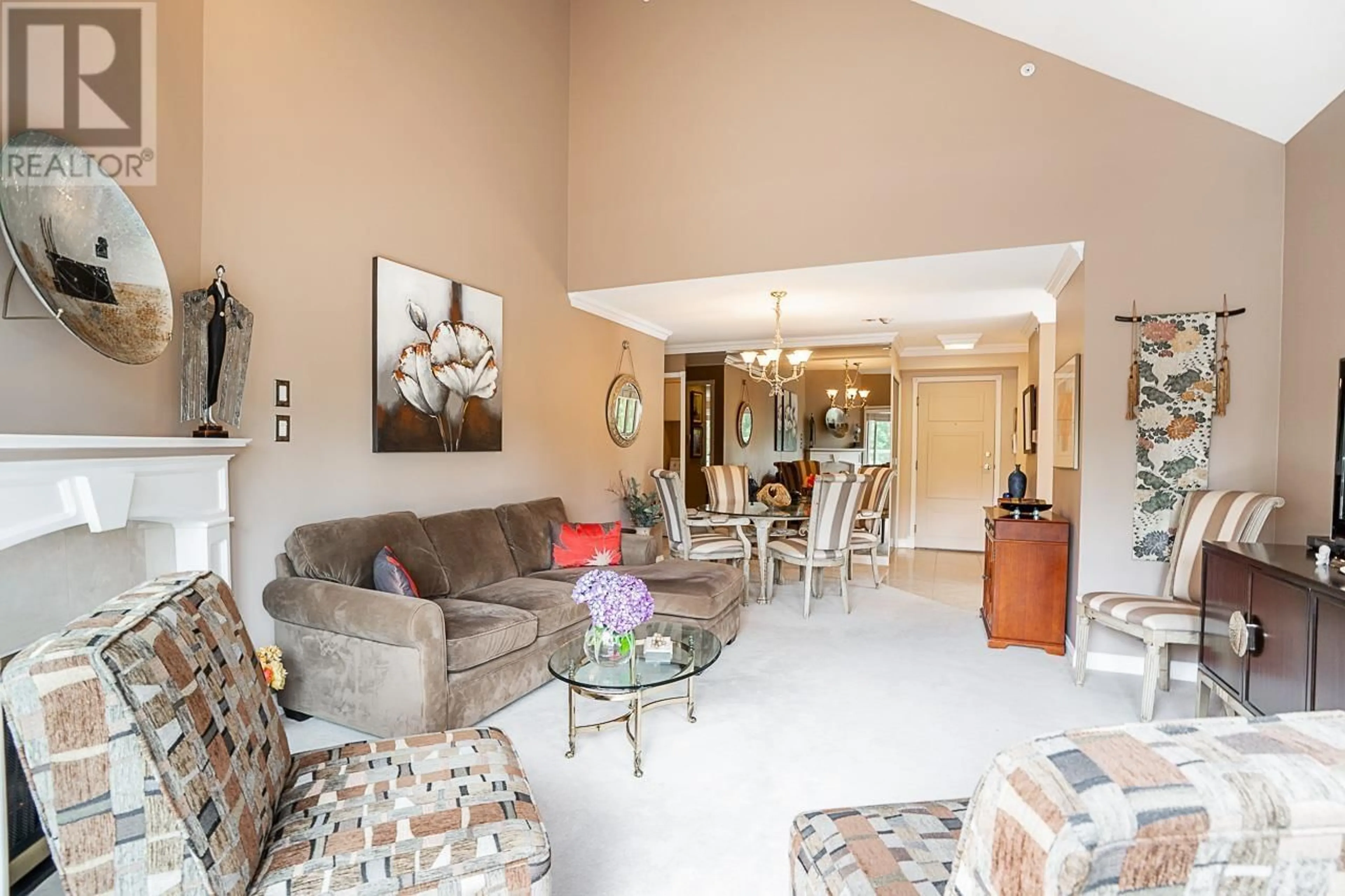 Living room with furniture, ceramic/tile floor for 411 - 3658 BANFF COURT, North Vancouver British Columbia V7H2Z9