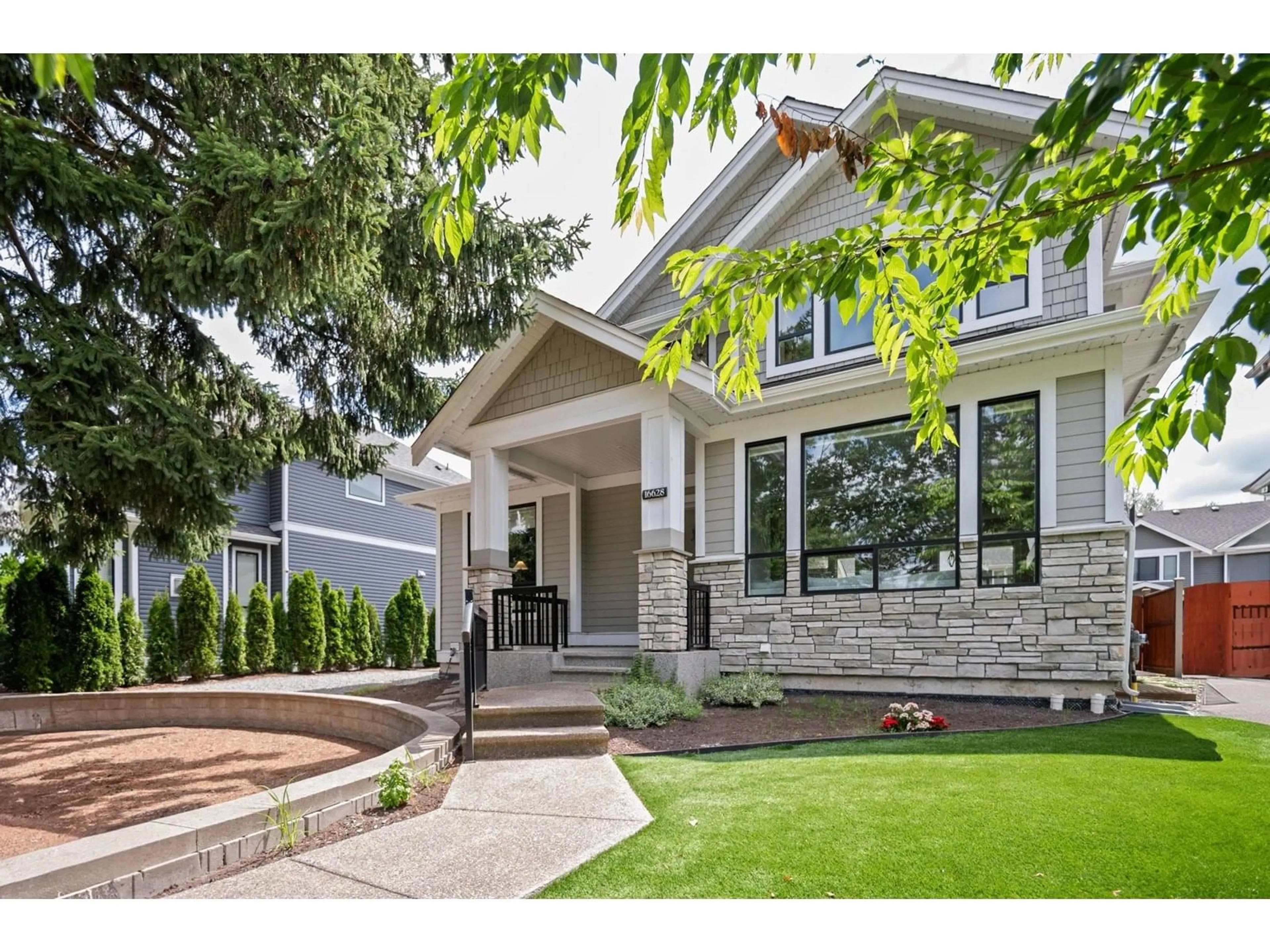 Home with brick exterior material, street for 16628 104, Surrey British Columbia V4N6V4