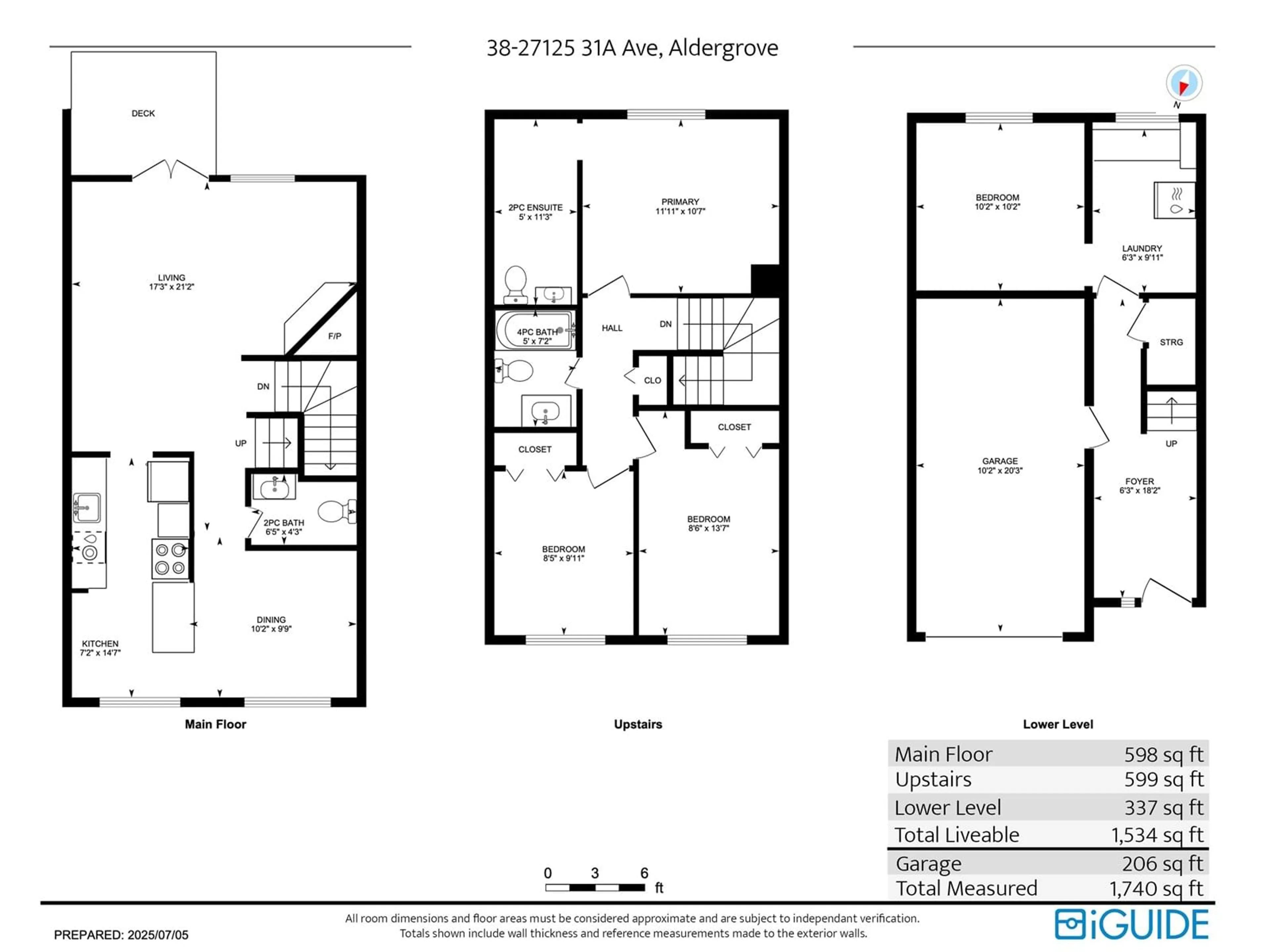 Floor plan for 38 - 27125 31A, Langley British Columbia V4W3H7