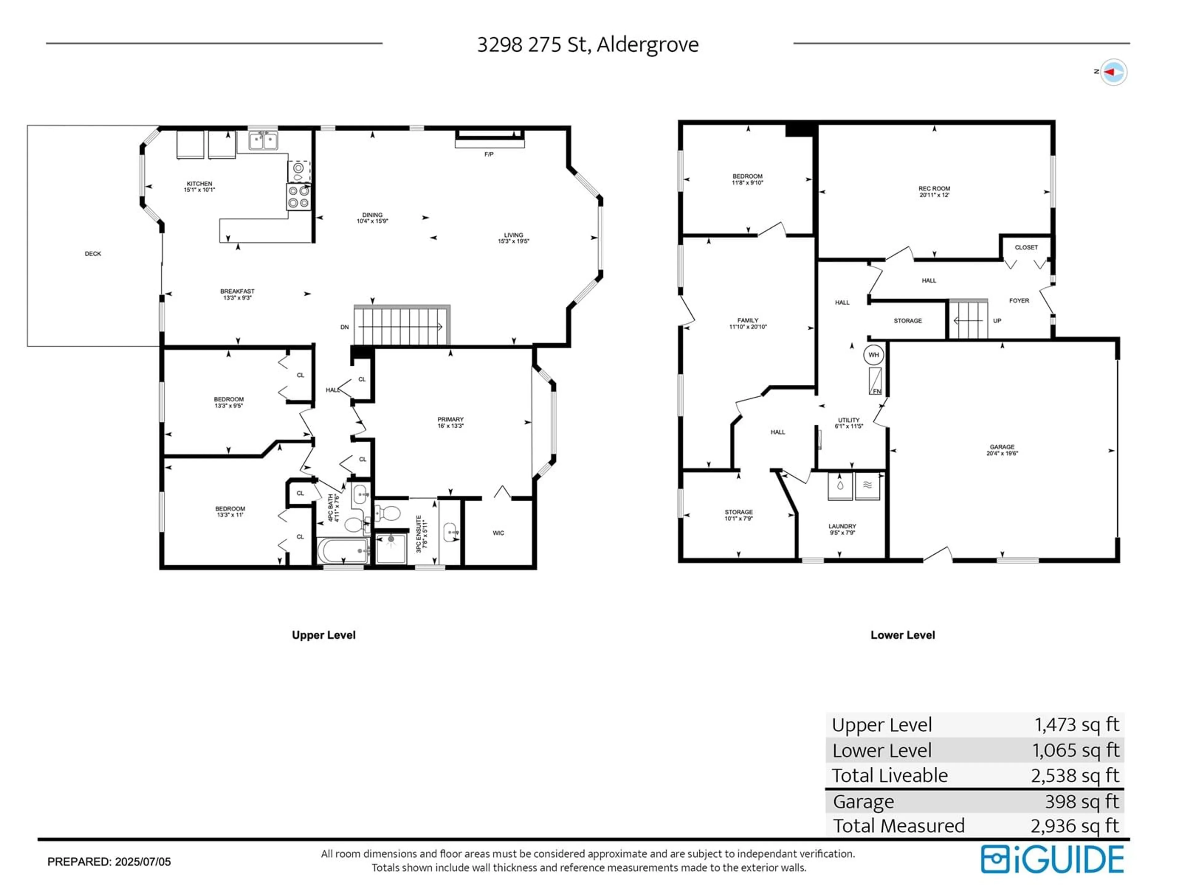 Floor plan for 3298 275, Langley British Columbia V4W3J3