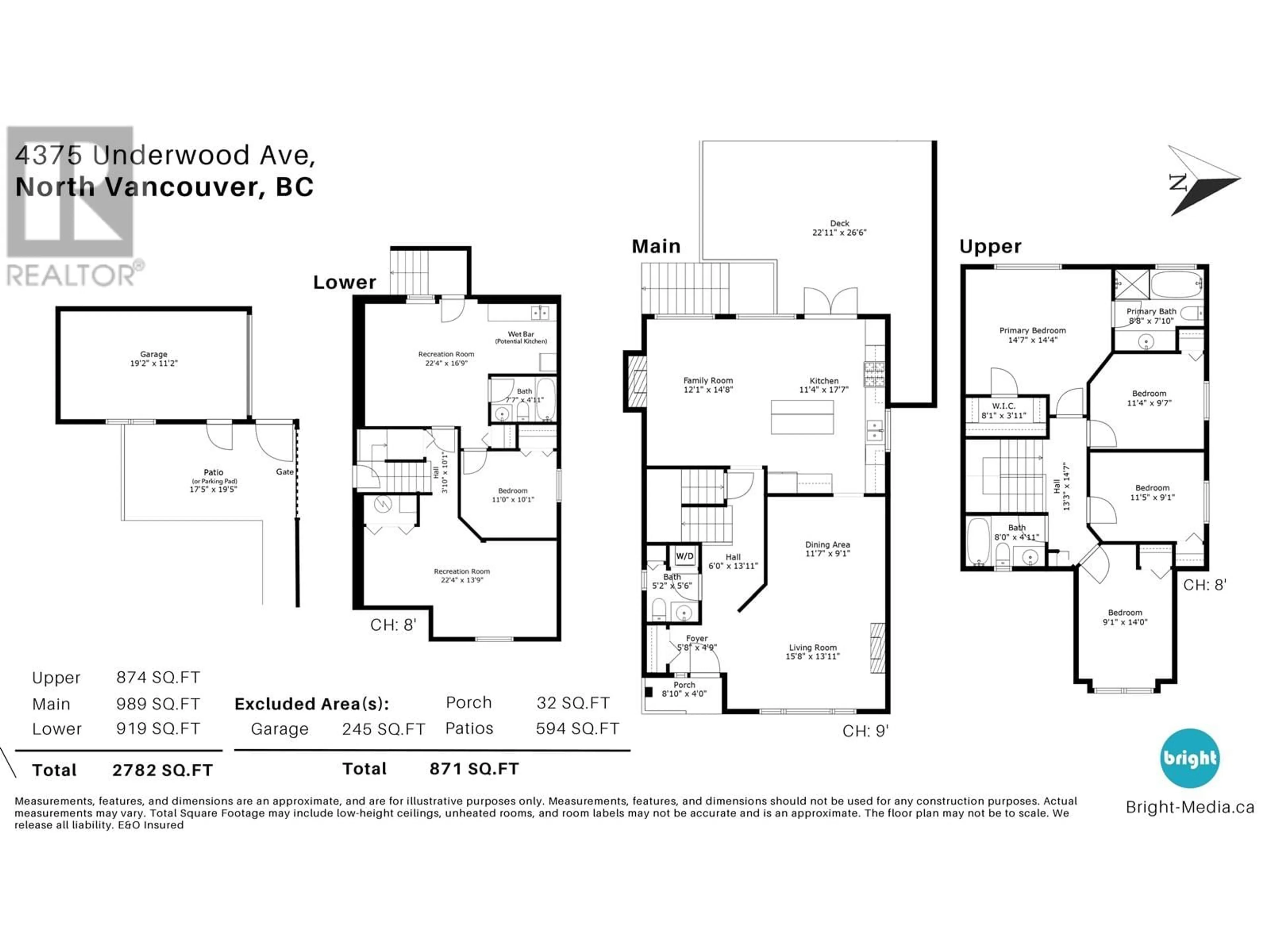 Floor plan for 4375 UNDERWOOD AVENUE, North Vancouver British Columbia V7K2R8