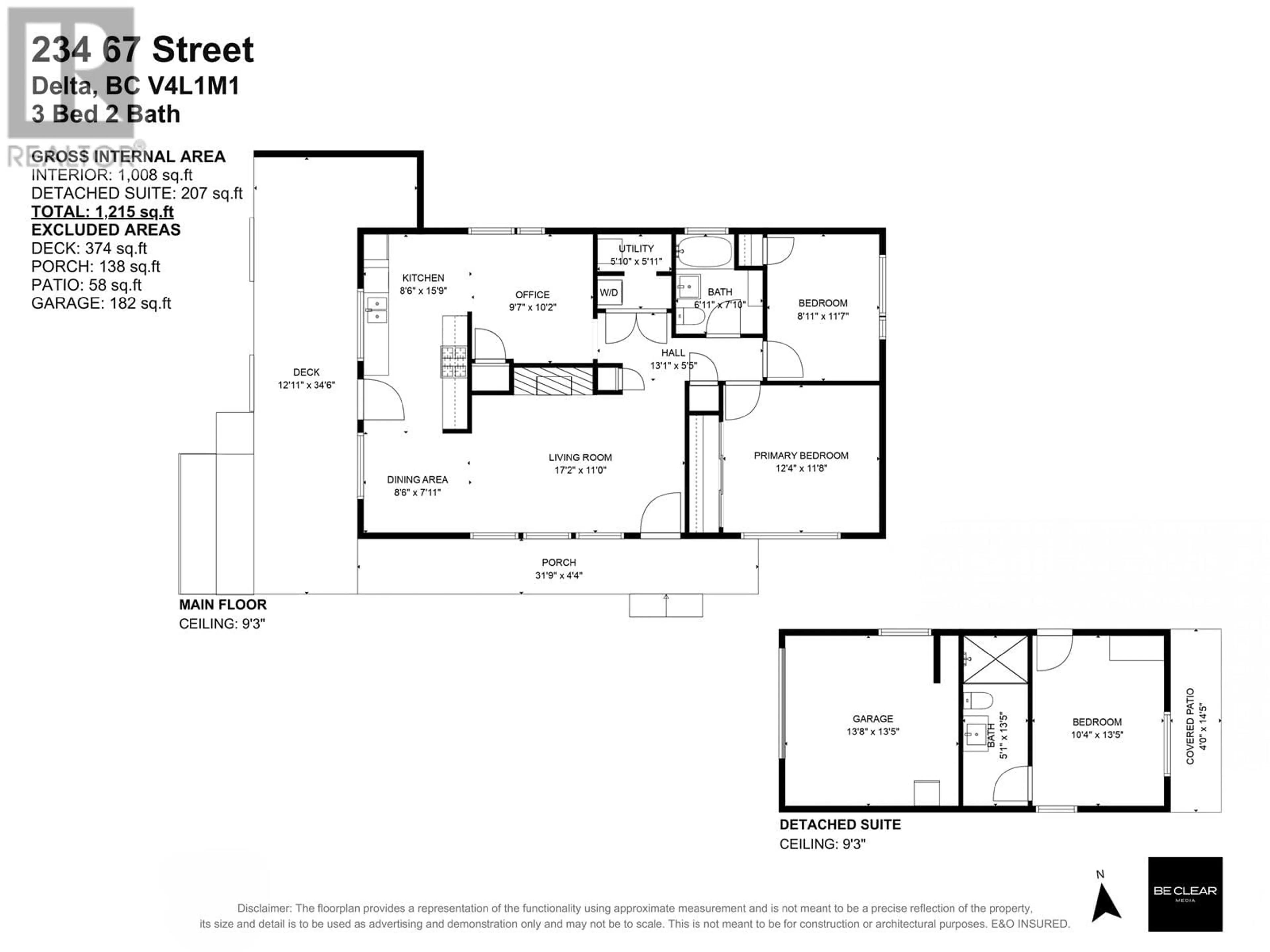 Floor plan for 234 67 STREET, Delta British Columbia V4L1M1