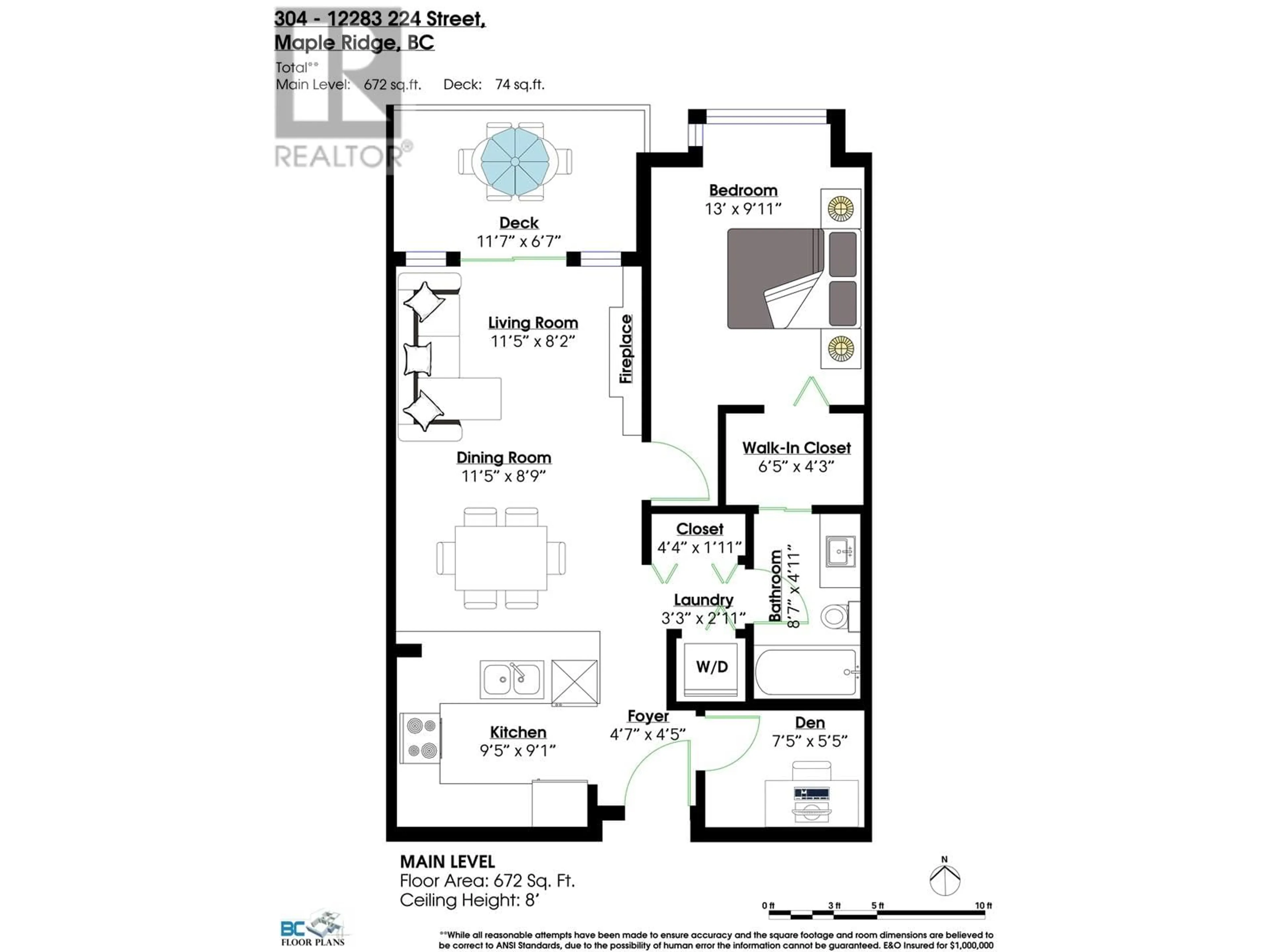Floor plan for 304 - 12283 224 STREET, Maple Ridge British Columbia V2X8Z3