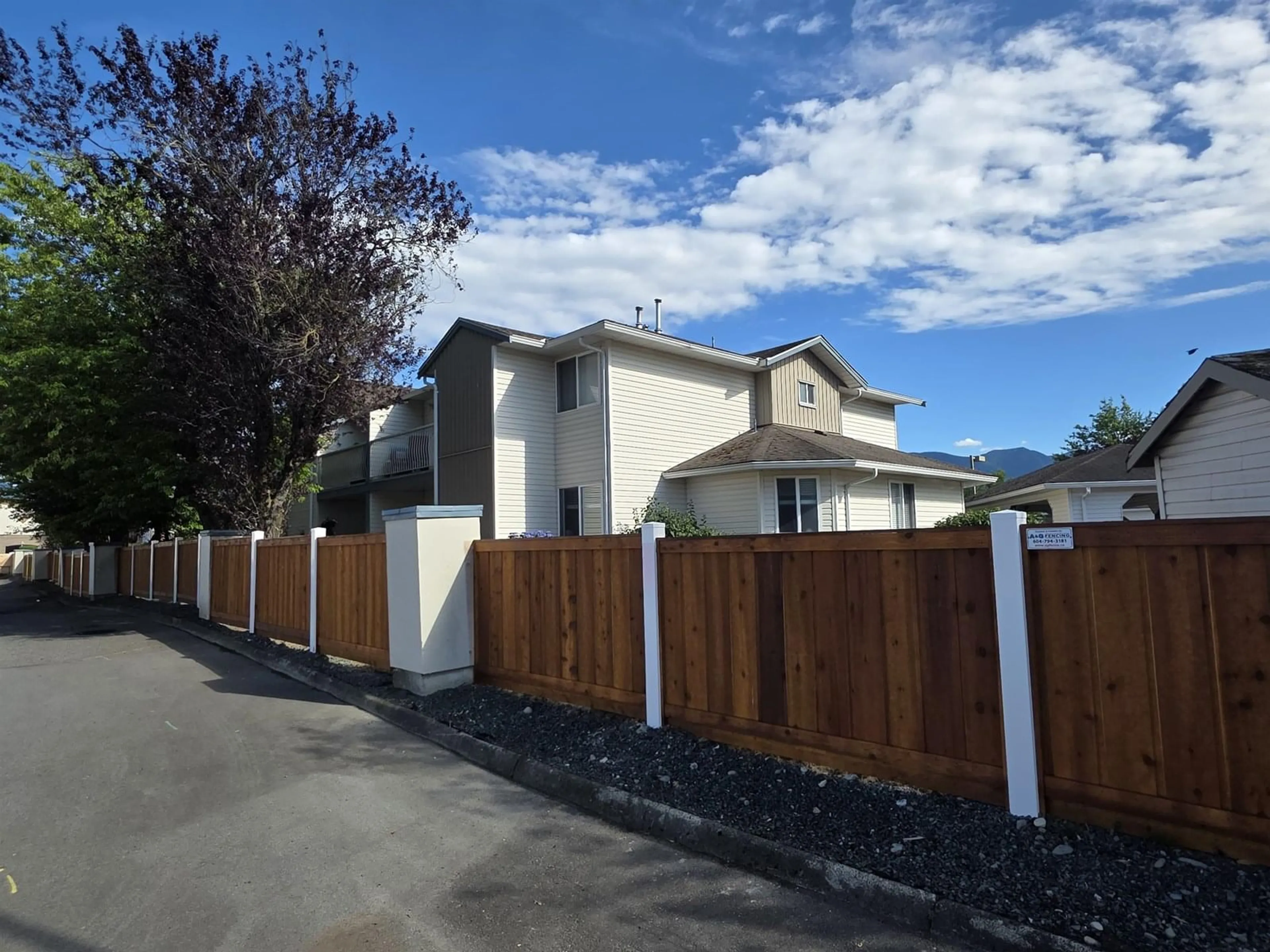 A pic from outside/outdoor area/front of a property/back of a property/a pic from drone, street for 8 - 45435 KNIGHT ROAD, Chilliwack British Columbia V2R3E8