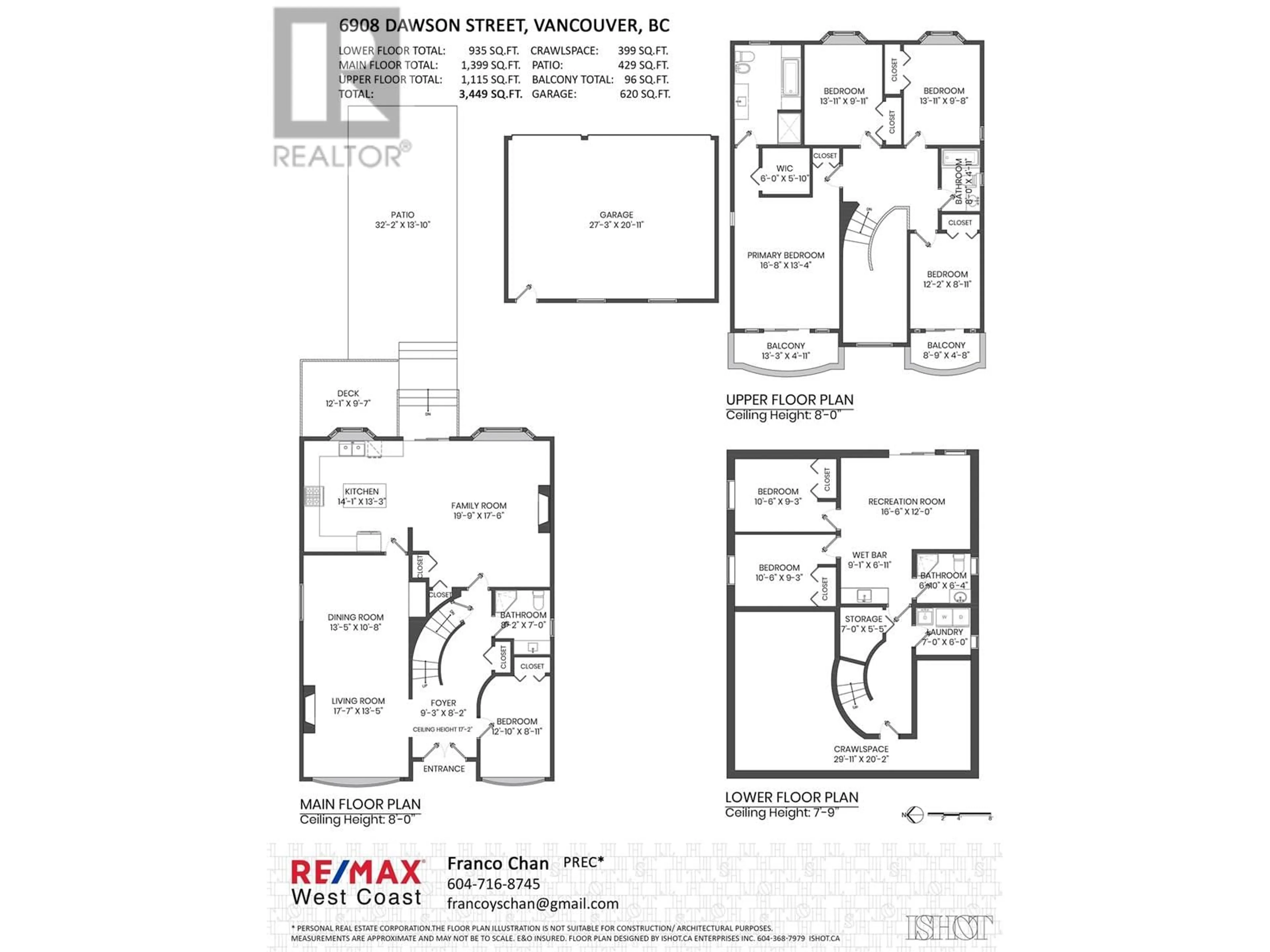 Floor plan for 6908 DAWSON STREET, Vancouver British Columbia V5S2W3