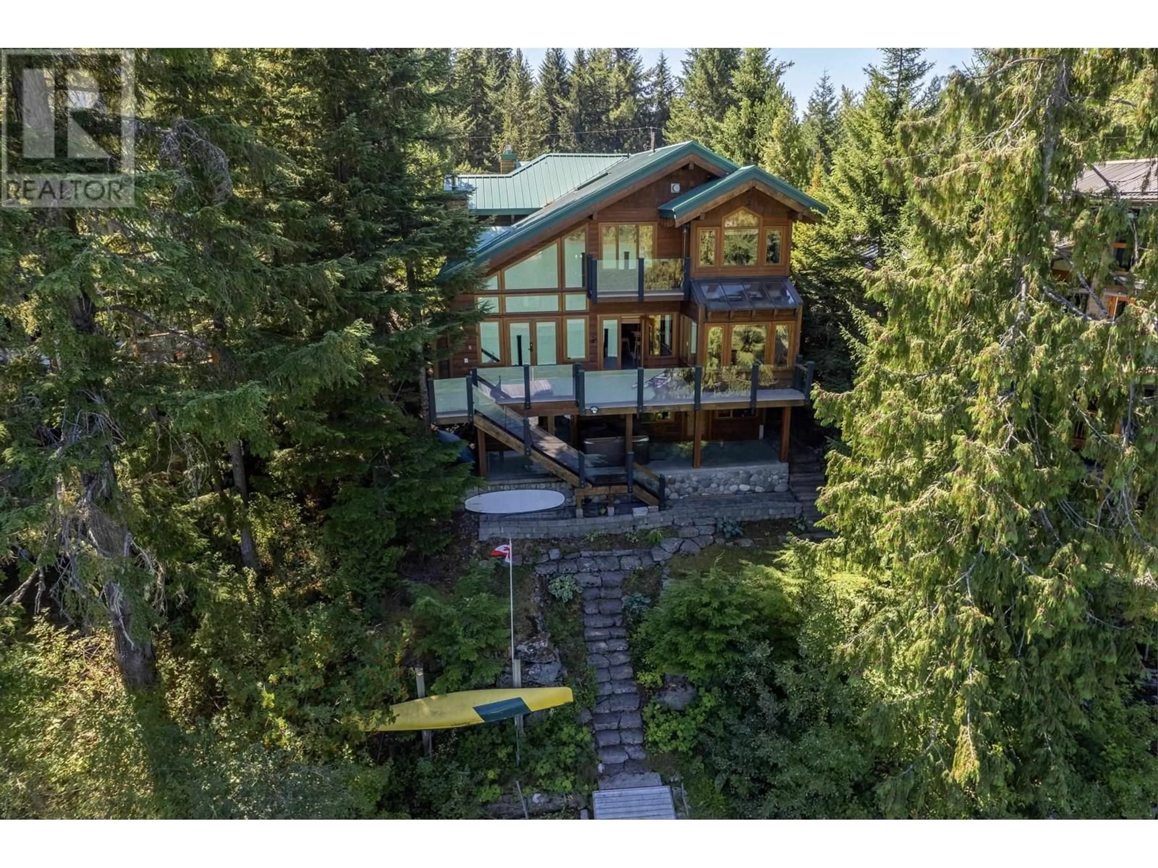 A pic from outside/outdoor area/front of a property/back of a property/a pic from drone, forest/trees view for 9297 LAKESHORE DRIVE, Whistler British Columbia V8E0G6